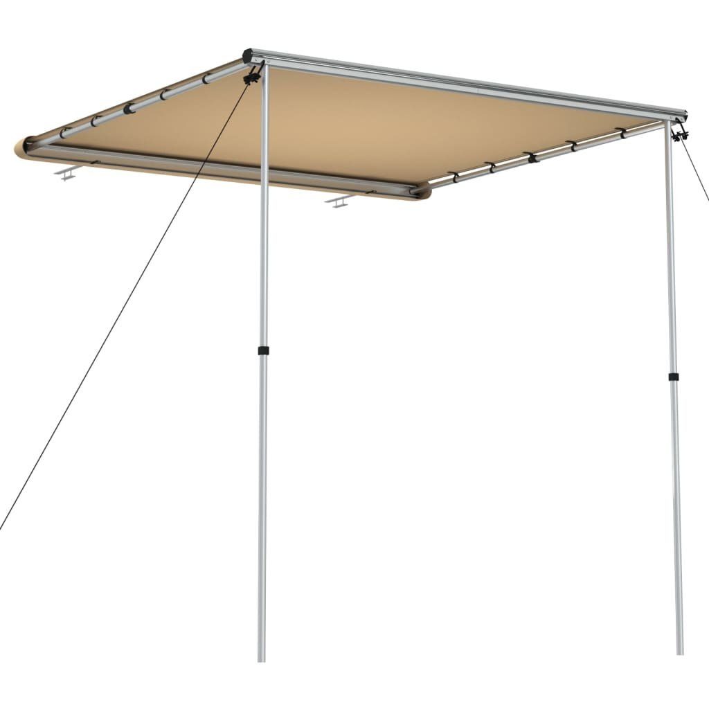 vidaXL Markisenvorzelt Wohnwagen-Markise 2,4x2x2,15 m Beige, (1 tlg)