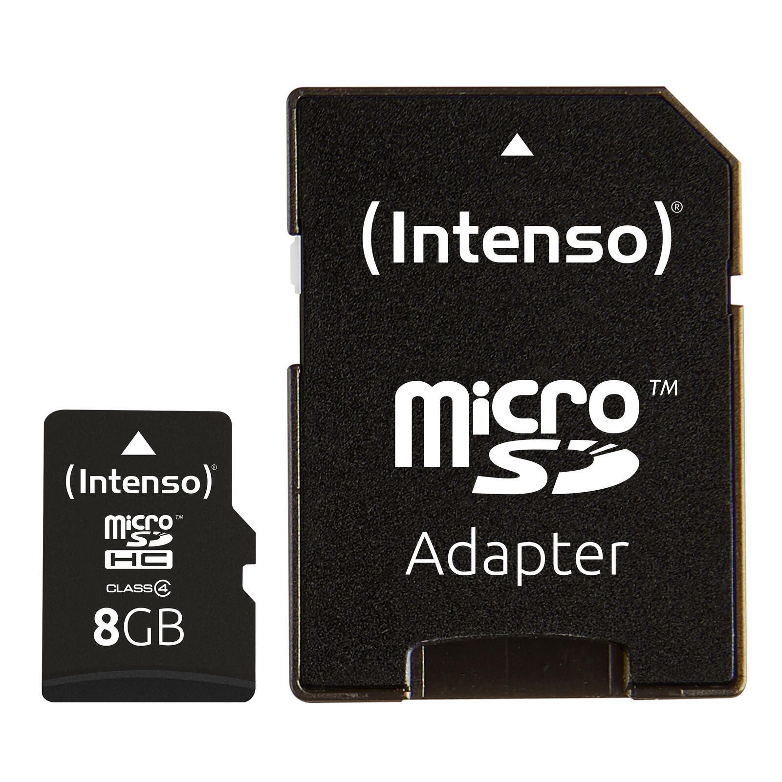 Intenso Intenso Speicherkarte microSDHC Card 8GB Cl4 Speicherkarte