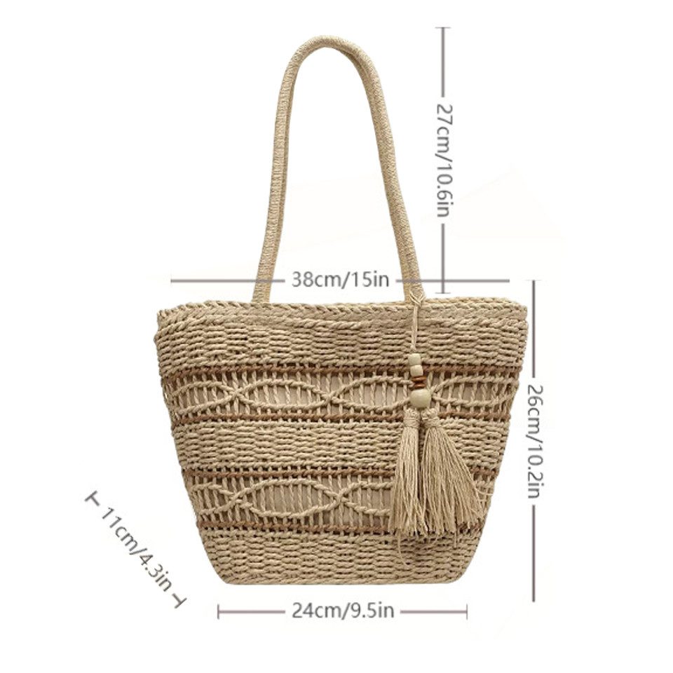 Coonoor Strandtasche Strohtaschen für Damen, Gewebte günstig online kaufen