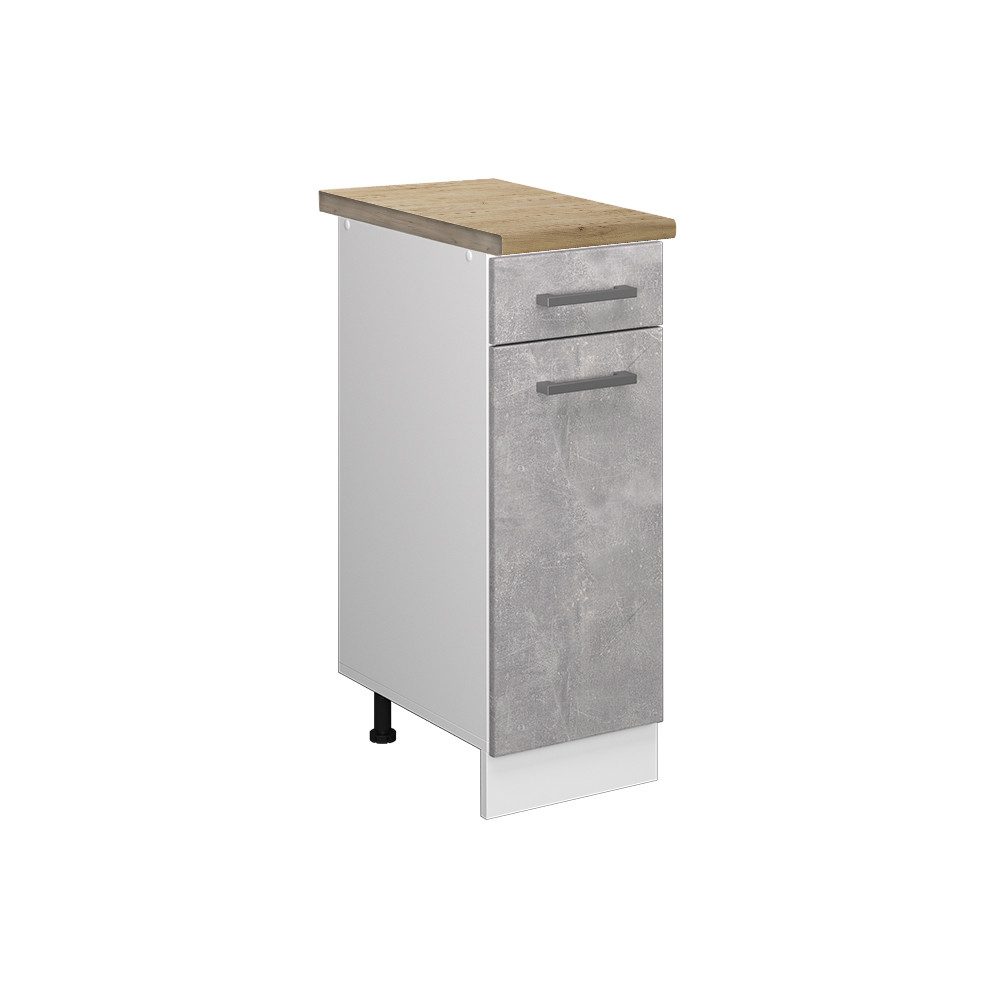 Vicco Unterschrank R-Line, Beton/Weiß, 30 cm, günstig online kaufen