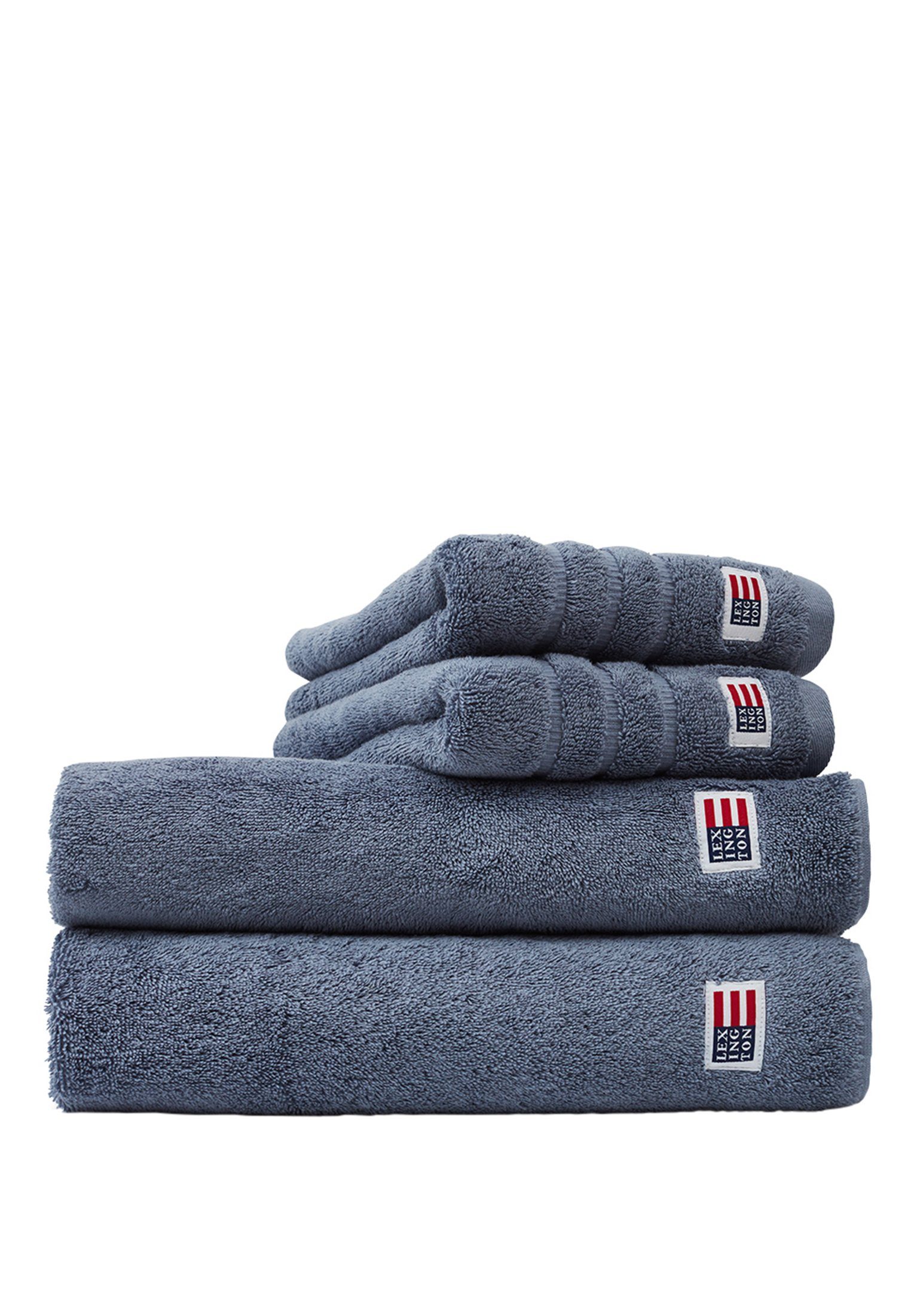 Steel Blue Towel Handtuch Original Lexington