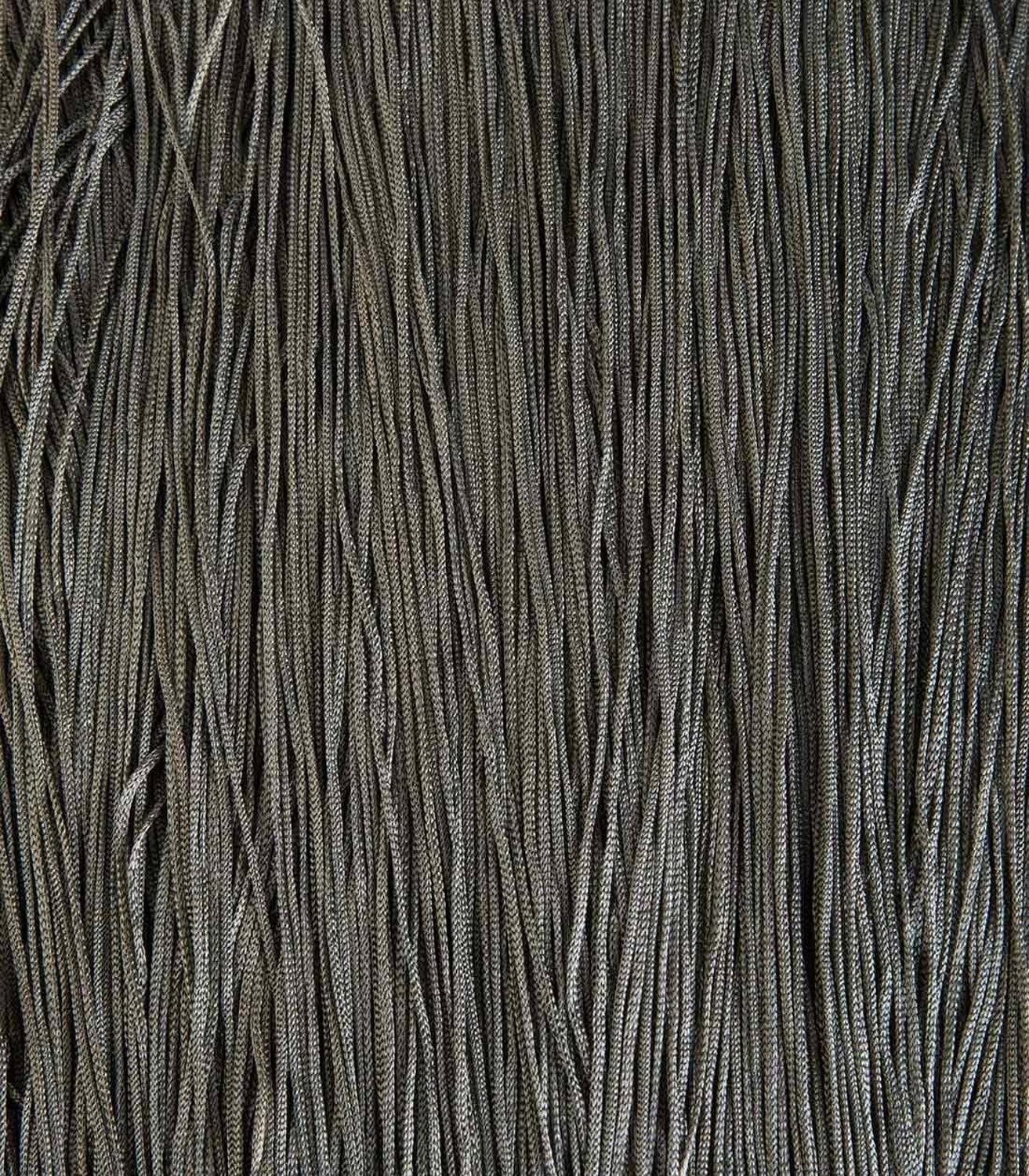 Gasper Fadenvorhang Türvorhang, B 110 cm x L 250 cm, Grau, Stangendurchzug, halbtransparent, Polyester
