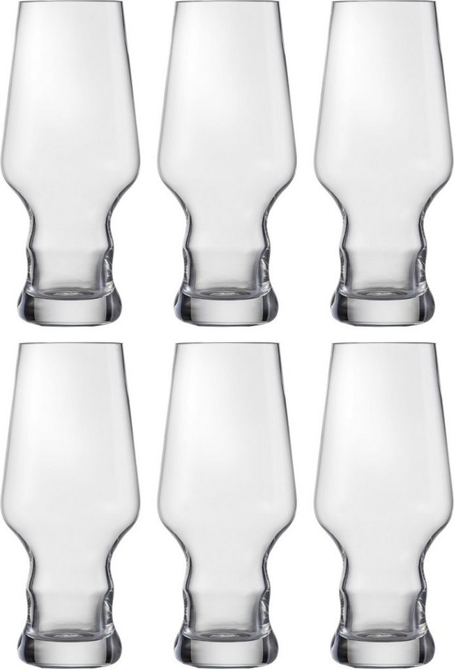 Eisch Bierglas Craft Beer Becher, Kristallglas, bleifrei, 450 ml, 6-teilig,  Formgebung zur Unterstützung der Aromenentfaltung von Craft