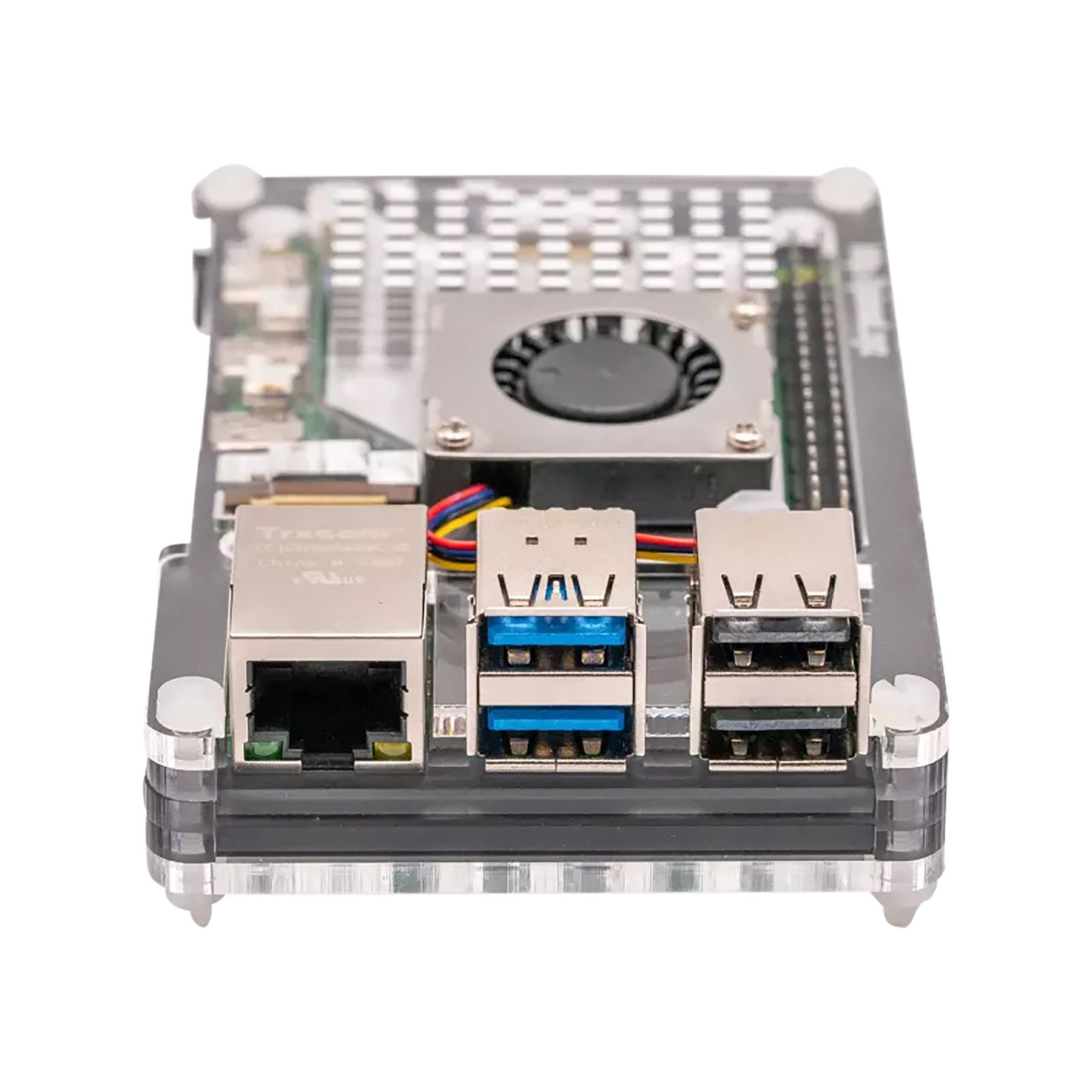 PIMORONI Pibow Gehäuse für Raspberry Pi 5, Grau Mini-PC