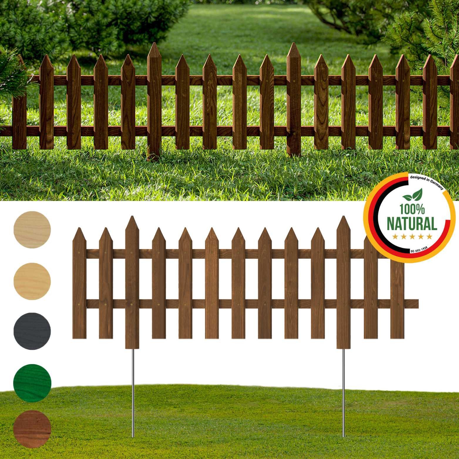 Floranica Staketenzaun Vorgartenzaun Steckzaun Gartenzaun Zierzaun günstig online kaufen