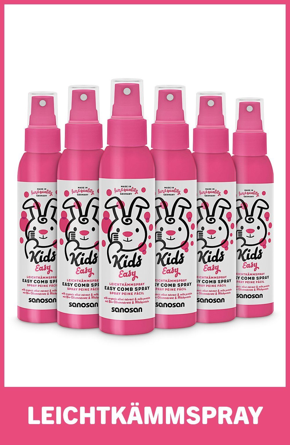 sanosan Haarpflege-Spray Leichtkämm Spray 6er Pack, 6-tlg.