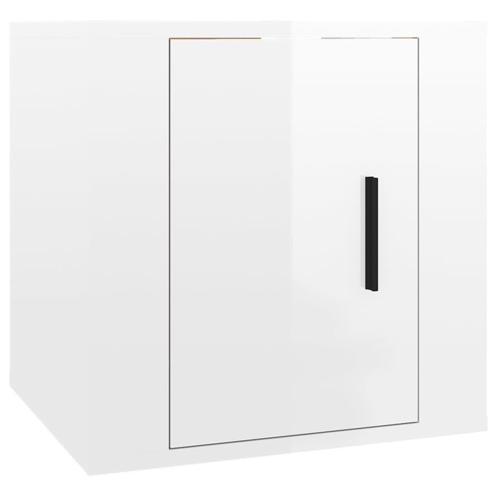 cm Stk. furnicato Hochglanz-Weiß 2 40x34,5x40 TV-Wandschränke TV-Schrank