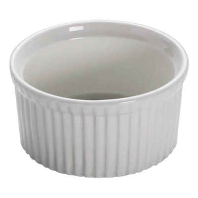 Maxwell & Williams Auflaufform White Basics Kitchen Rund Porzellan Weiß 150 ml, Porzellan
