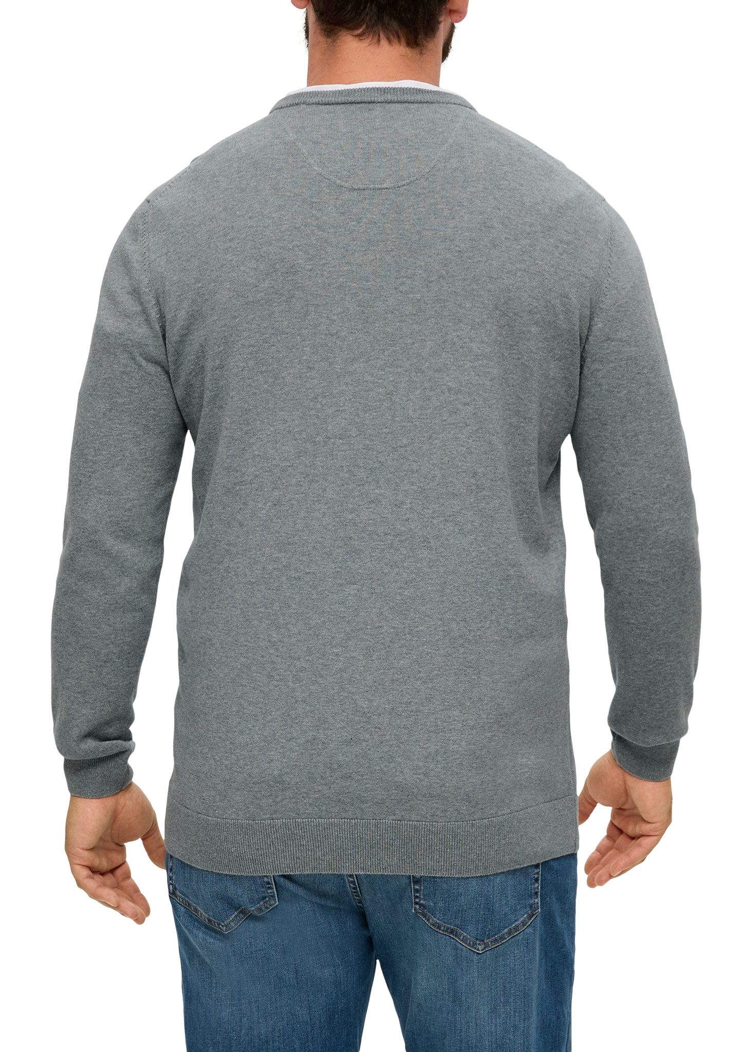 s.Oliver Men Big Sizes Strickpullover mit Logostickerei - Große Größen