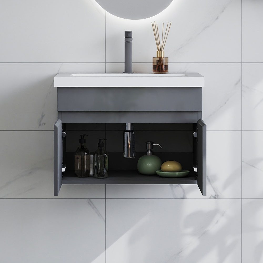 duschspa Waschtisch Waschbecken mit Unterschrank Badschrank Waschplatz Badmöbel Set