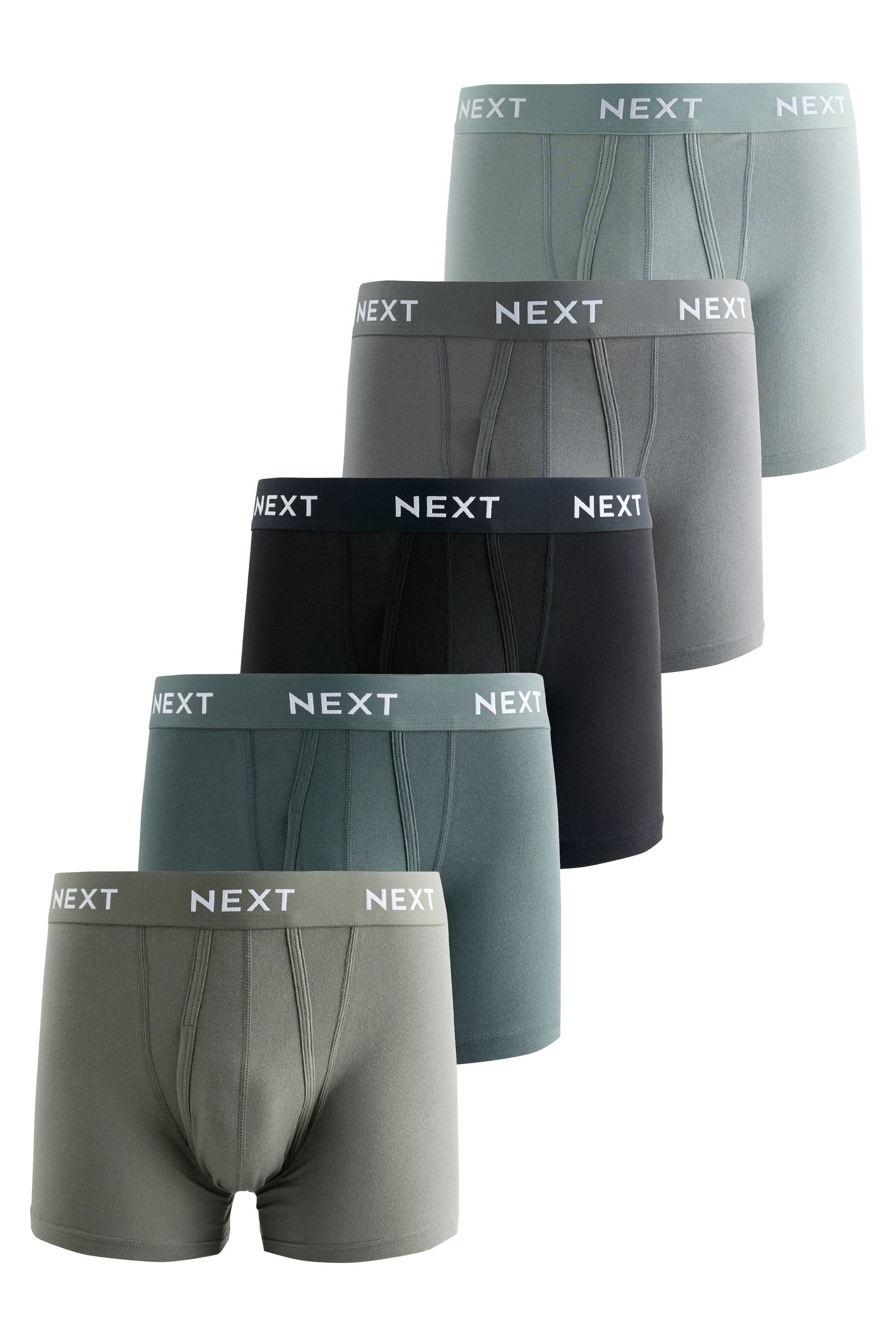 Boxershorts Unterhose mit Eingriff und Baumwolle, 5er-Pack