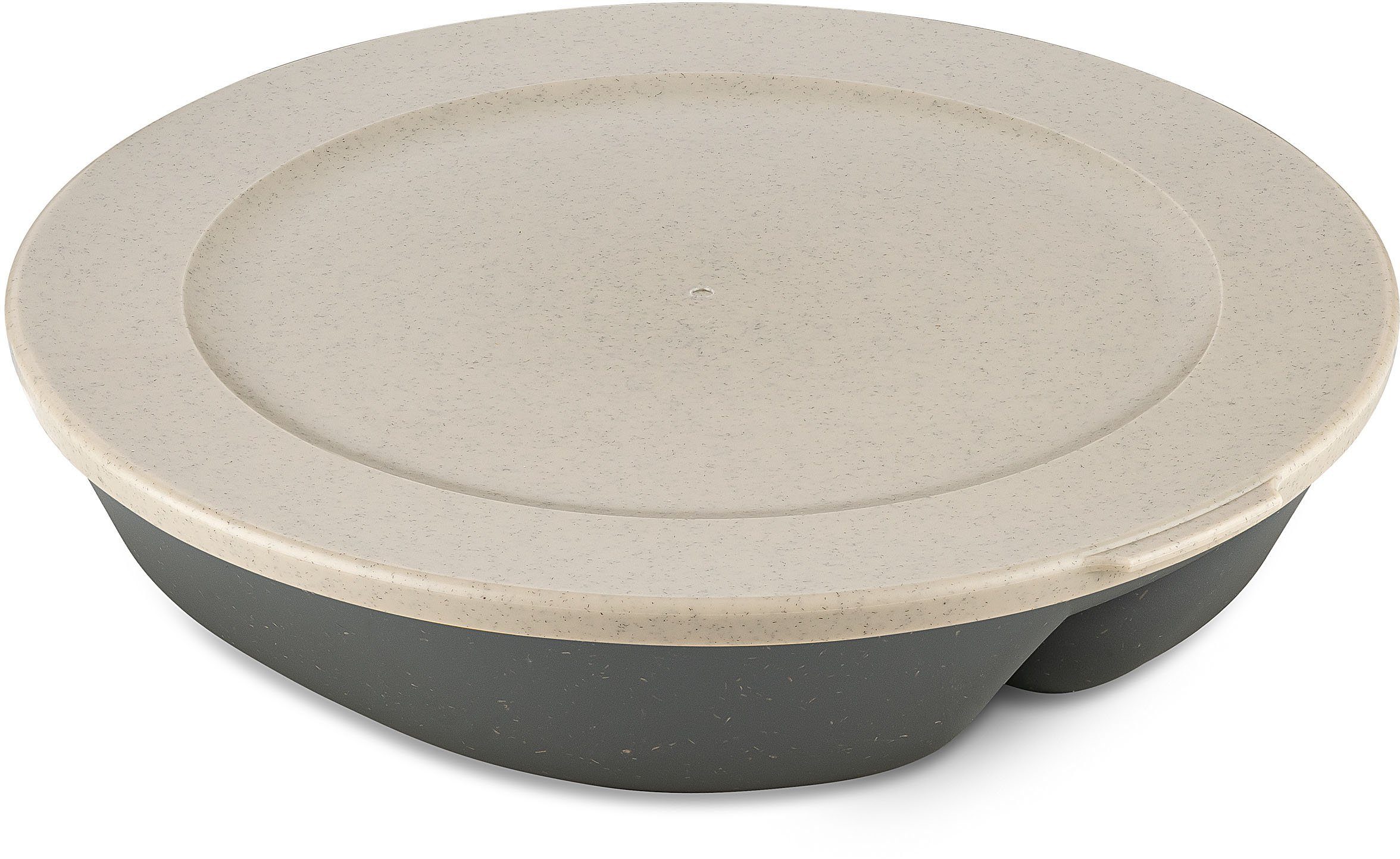 KOZIOL Mikrowellenteller CONNECT SEPAREE, recycelbar + aus biozirkulärem Material, 1,5 Liter