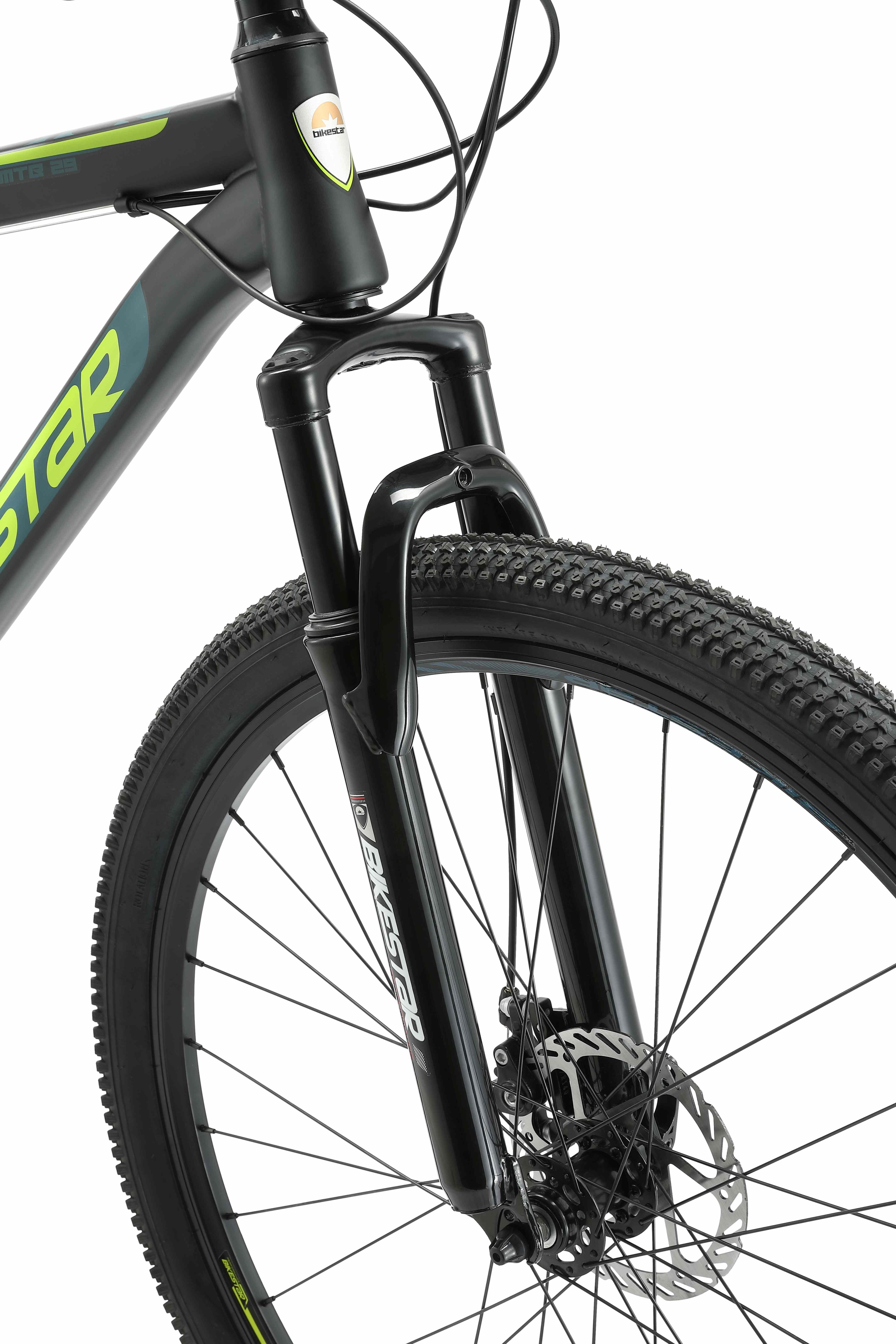 Bikestar Mountainbike 29 Zoll, ab 174 cm, Damen, Herren, 21 Gang Shimano Tourney RD-TY300 Schaltwerk, Kettenschaltung, Scheibenbremse, Rahmen 48 cm, Hardtail – Bild 4 von 5