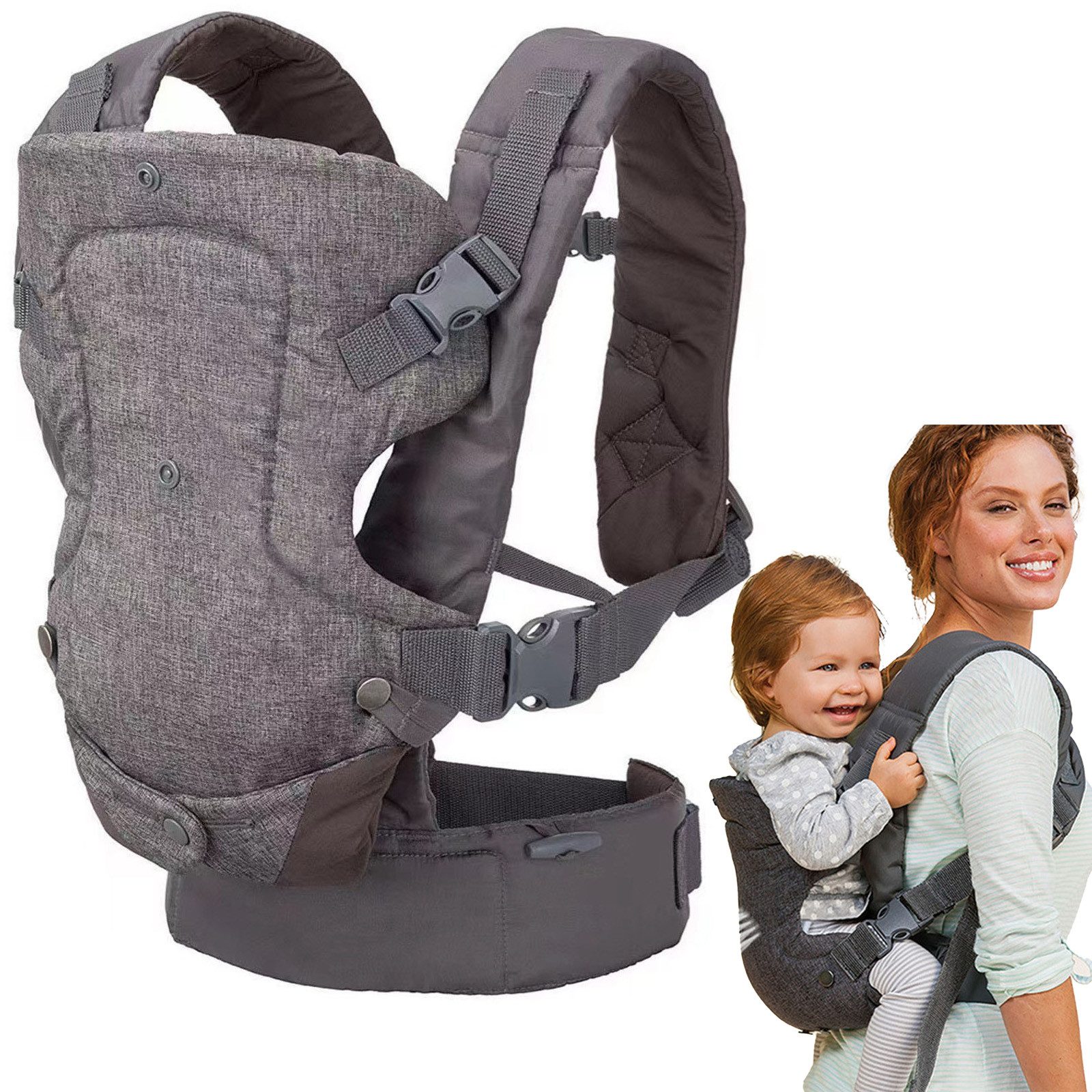Bauchtrage 4 in 1 Multifunktionale Babytrage Kindertrage