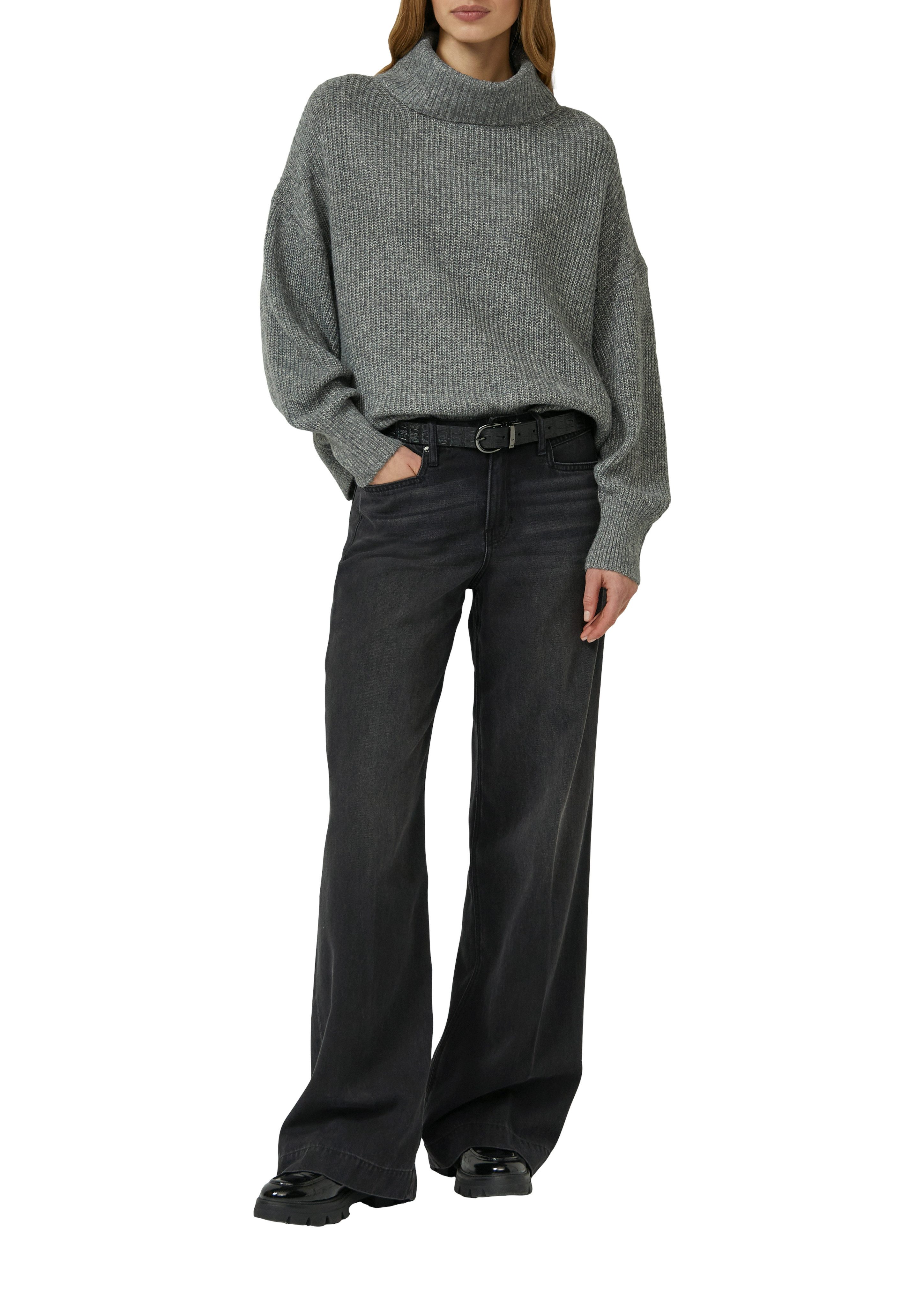 s.Oliver Strickpullover Oversize, mit weiten Ärmeln und Rollkragen günstig online kaufen