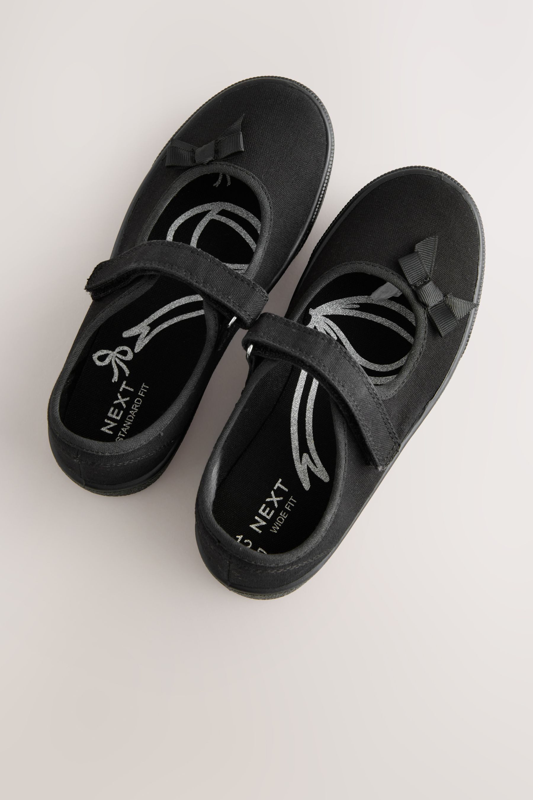Next Stoffschuhe für die Schule mit Schleife Sneaker – Bild 4 von 5
