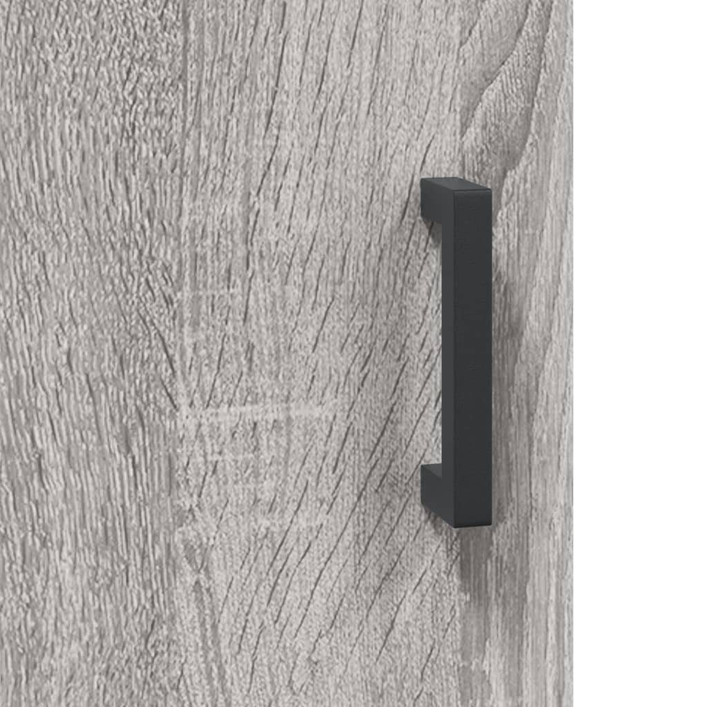 Wandschrank 60x31x60 (1-St) Grau Holzwerkstoff cm vidaXL Fächerschrank Sonoma