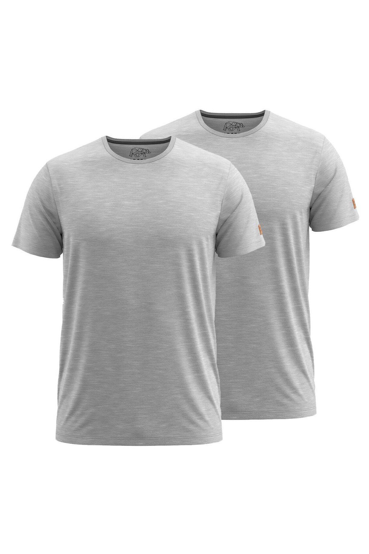 FORSBERG T-Shirt Doppelpack 1/2 grau T-Shirt