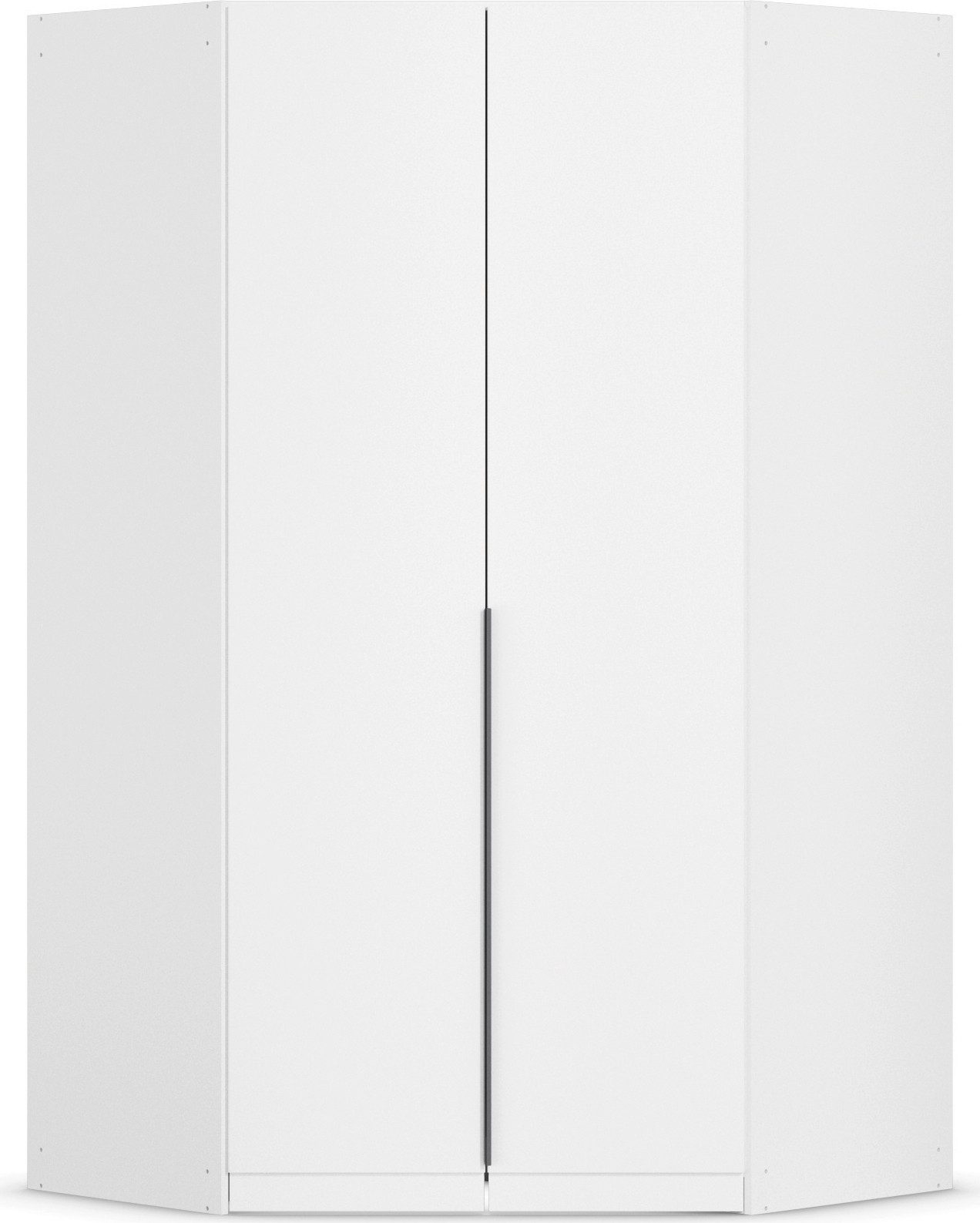 OTTO home Eckkleiderschrank Kleiderschrank Schrank Ankleidezimmer Schlafzimmer Garderobe AGORDO (in zwei Griff-Farben, Breite/Tiefe 117x117 cm, Höhen 210/229 cm) voll ausgestattet mit großzügigem Stauraum, 2 Höhen MADE IN GERMANY