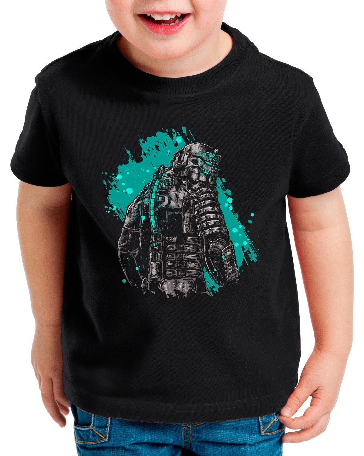 style3 Print-Shirt Kinder T-Shirt Isaac Clarke dead space videospiel remake
