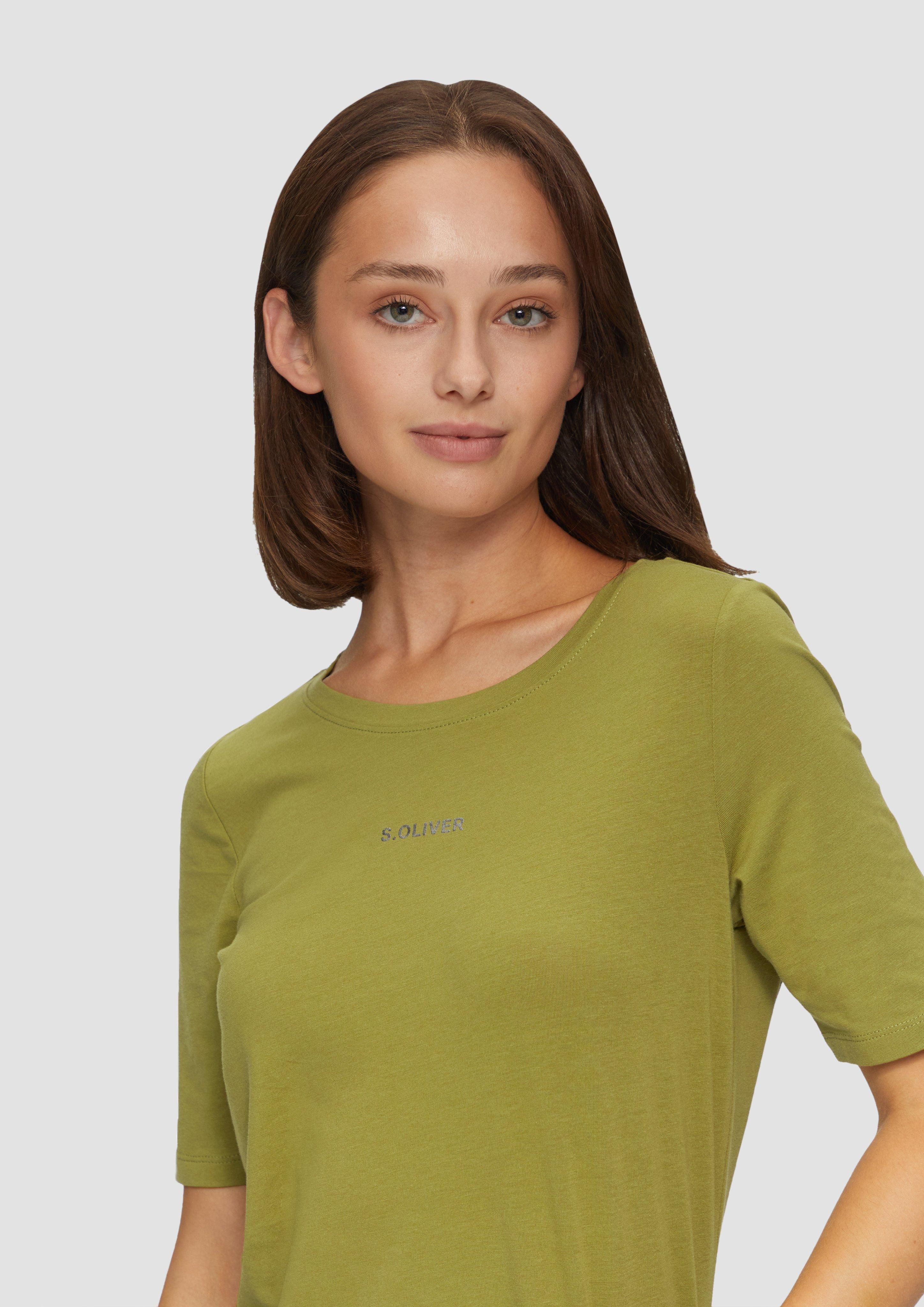 s.Oliver Kurzarmshirt Jerseyshirt mit Logo-Print Artwork günstig online kaufen