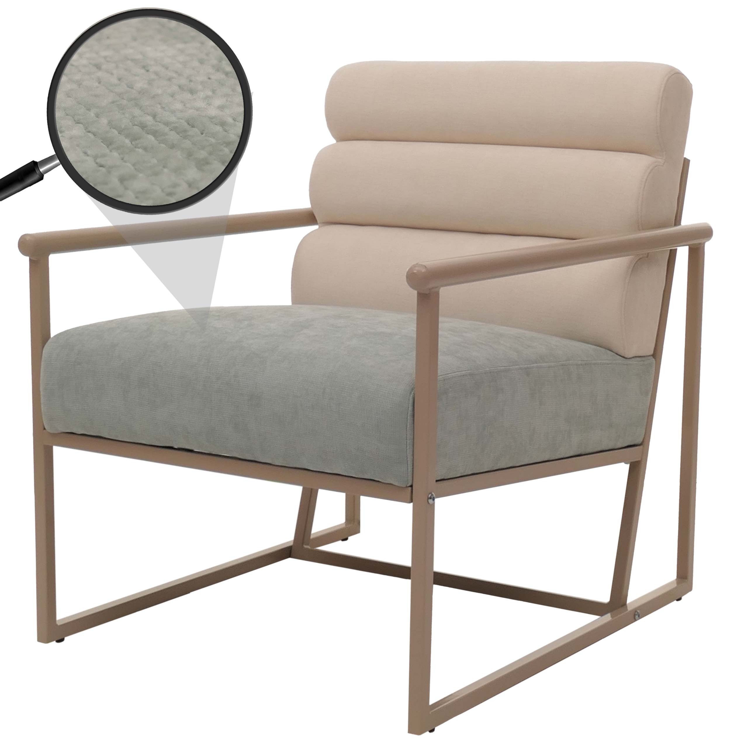 MCW Loungesessel MCW-O38, Mit samtiger Haptik
