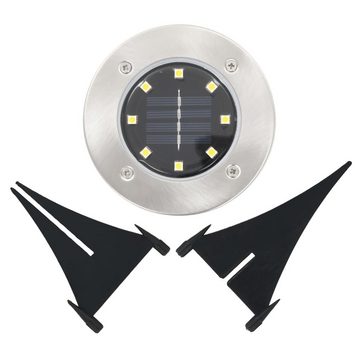 vidaXL Außen-Wandleuchte Solar-Bodenleuchten 8 Stk. LED Warmweiß