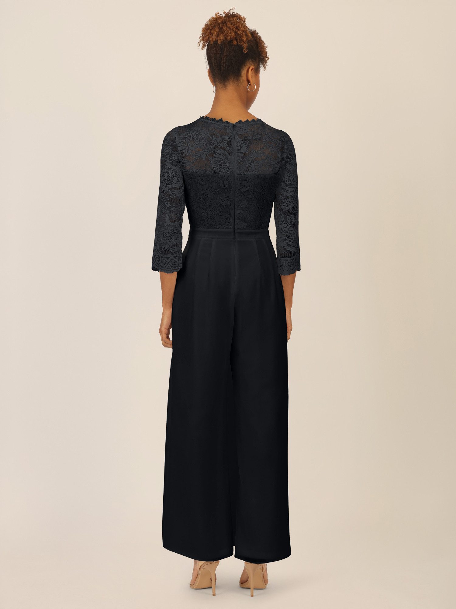 Apart Jumpsuit mit Spitzentop und weitem Bein günstig online kaufen