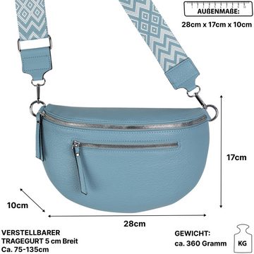 EAAKIE Gürteltasche Bauchtasche Umhängetasche Crossbody-Bag Hüfttasche Kunstleder Italy-De, als Schultertasche, CrossOver, Umhängetasche tragbar