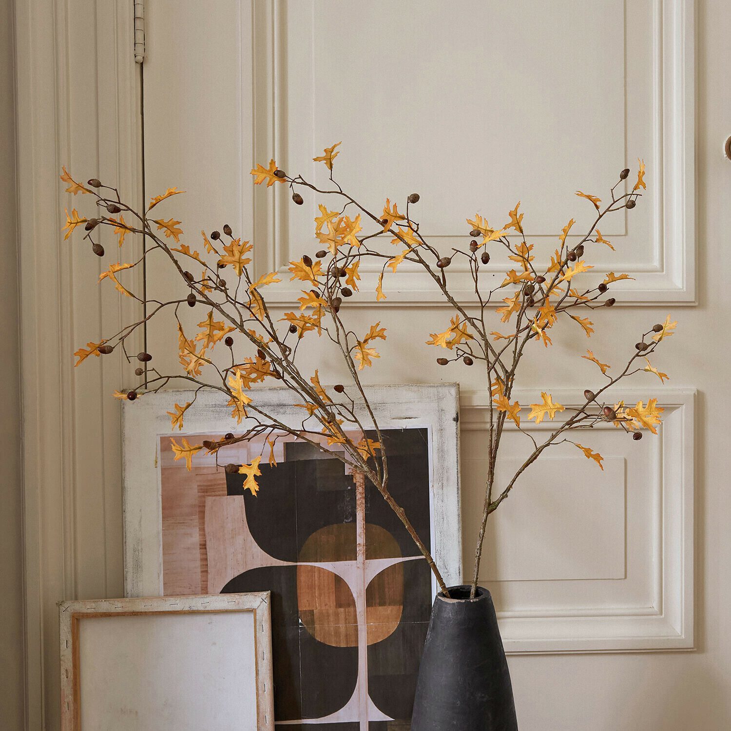Kunstblume Deko-Zweig 2er Set Sagges gelb, Mirabeau, Höhe 112.0 cm