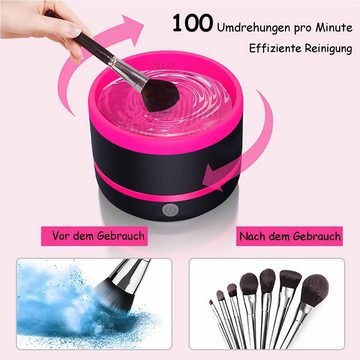 Scheiffy Kosmetikpinsel-Set Elektrischer Makeup-Pinselreiniger, Beauty Tools Reinigungsmaschine, Leicht zu reinigen, geeignet für alle Arten von Bürsten