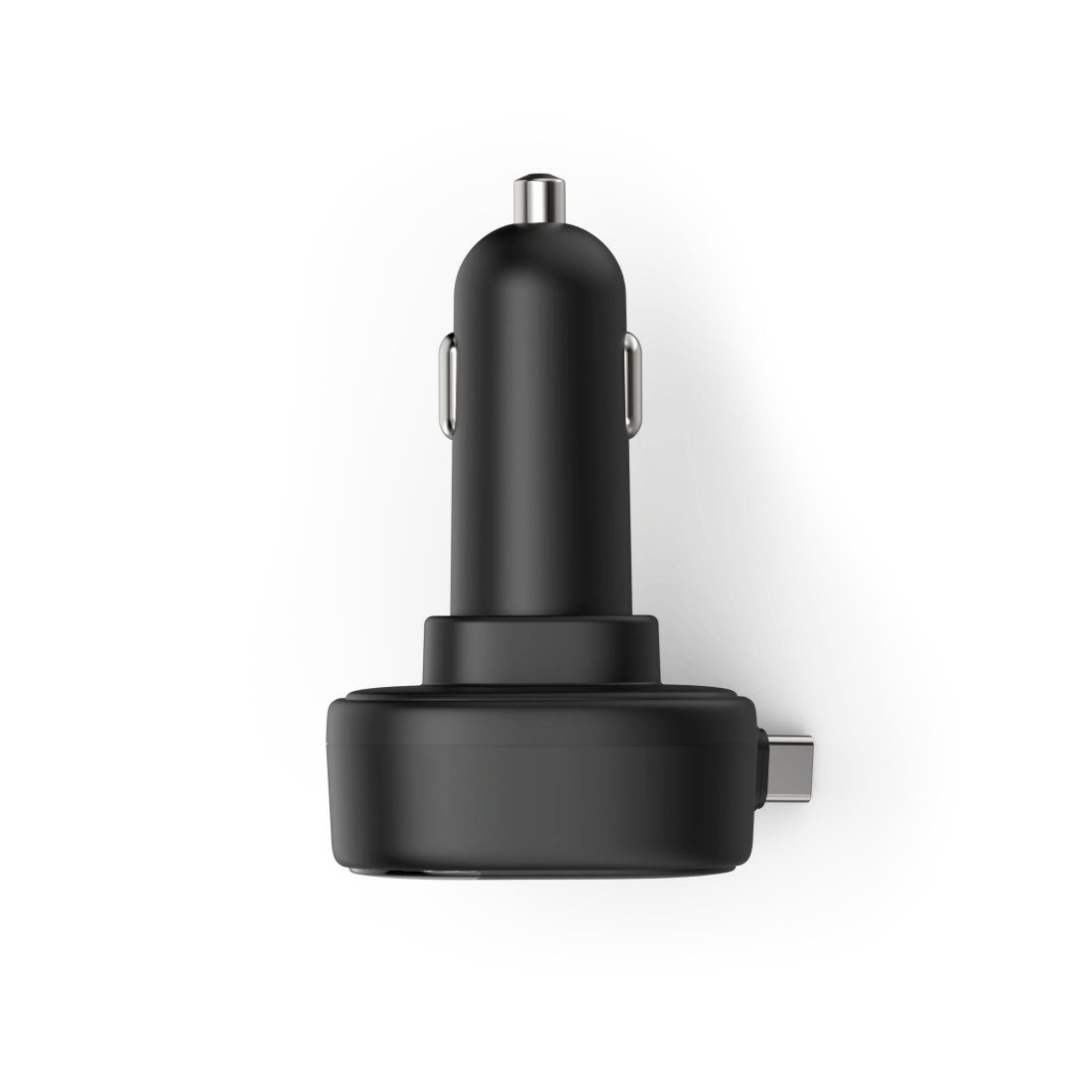 Hama Auto Ladeadapter USB C mit ausziehbarem Kabel 30W Schnelllade-Gerät (Ausziehbares Kabel, Dual USB-C, 30W Schnellladen, PD 3.0, Schutzchip)
