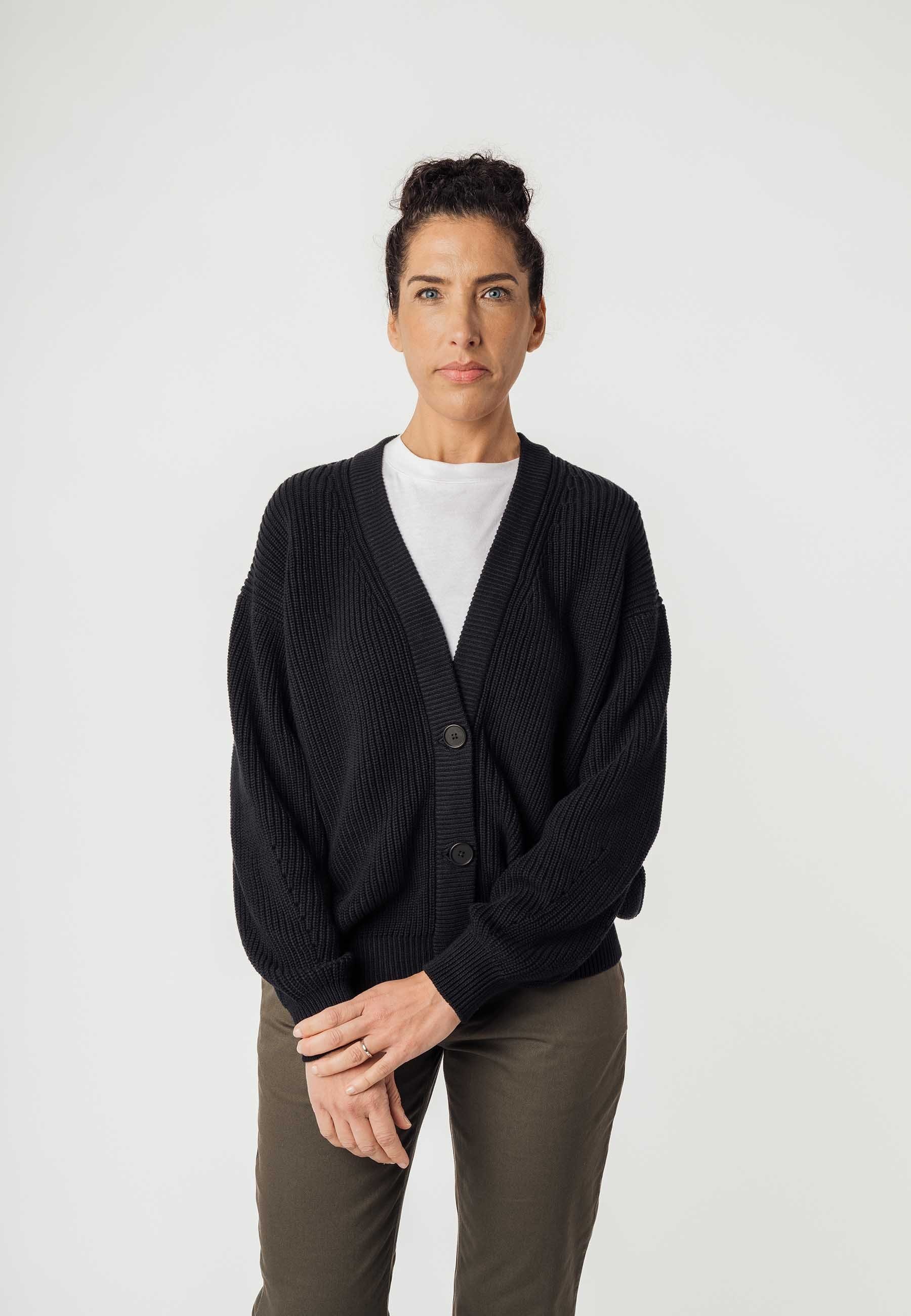 Strick schwarz MELA NEESHA Cardigan Cardigan