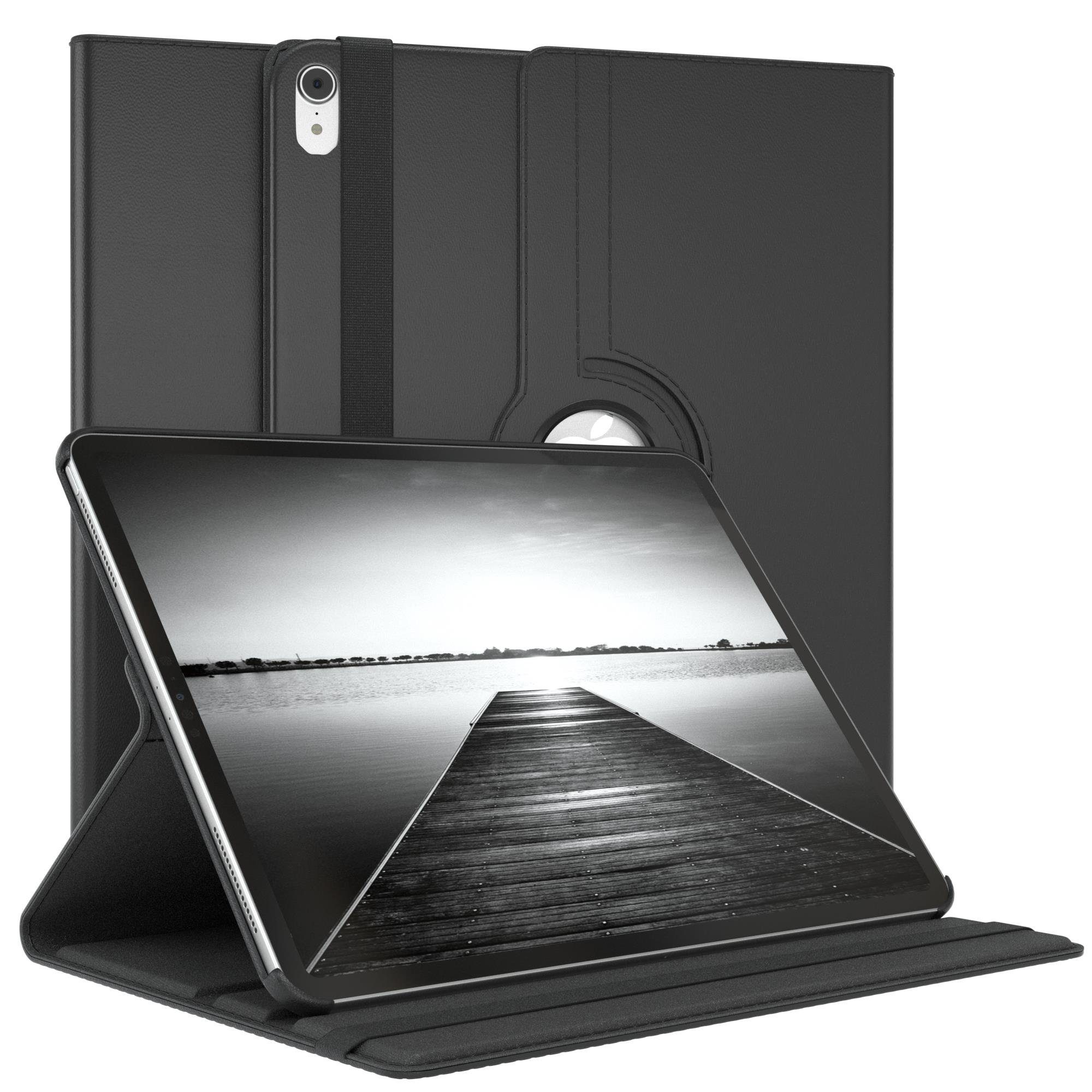 EAZY CASE Tablet-Hülle Rotation Case für Apple iPad Pro 3. Gen. (2018) 12,9 Zoll, Tablet Schutzhülle kratzfest stoßfest drehbar 360 Grad Weiß