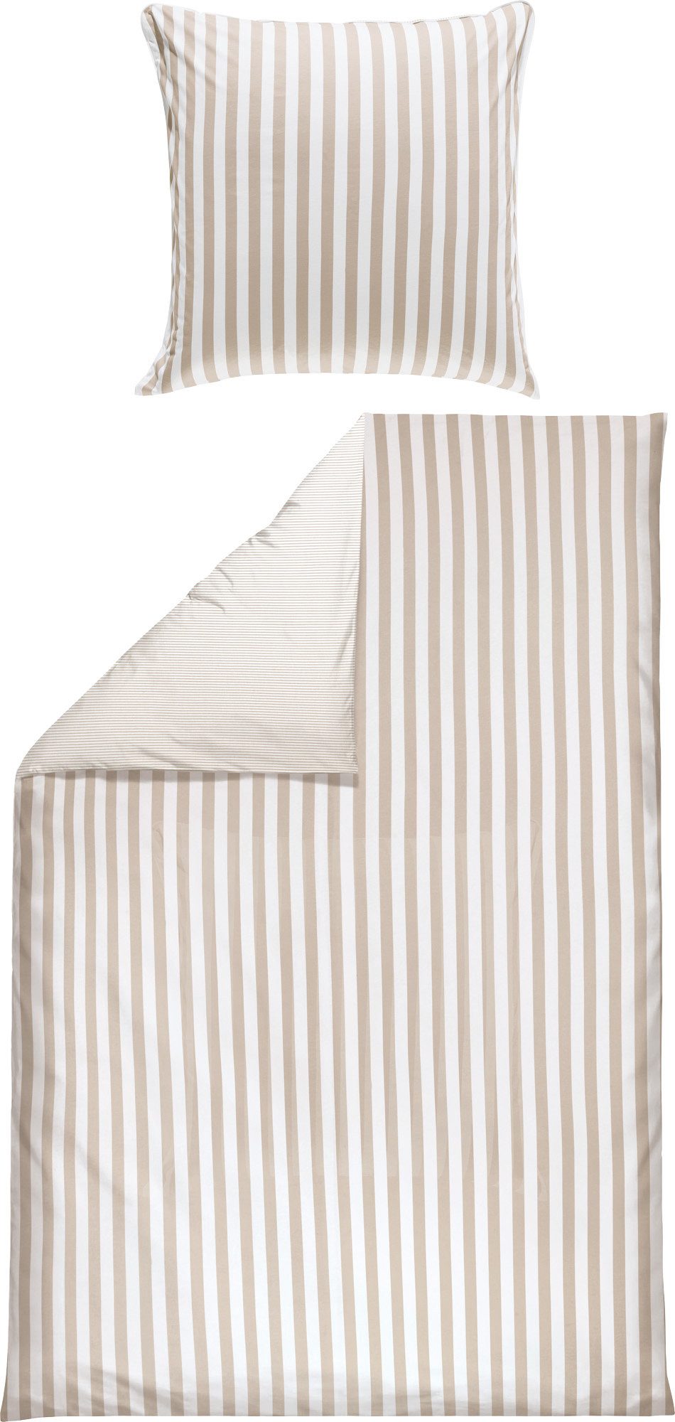Erwin Müller Bettwäsche Wendebettwäsche, Baumwolle, Streifen günstig online kaufen