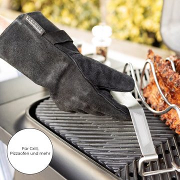 POWERHAUS24 Grillbesteck-Set Hitzeisolierende Handschuhe, Größe: L/XL, (Kein Set)