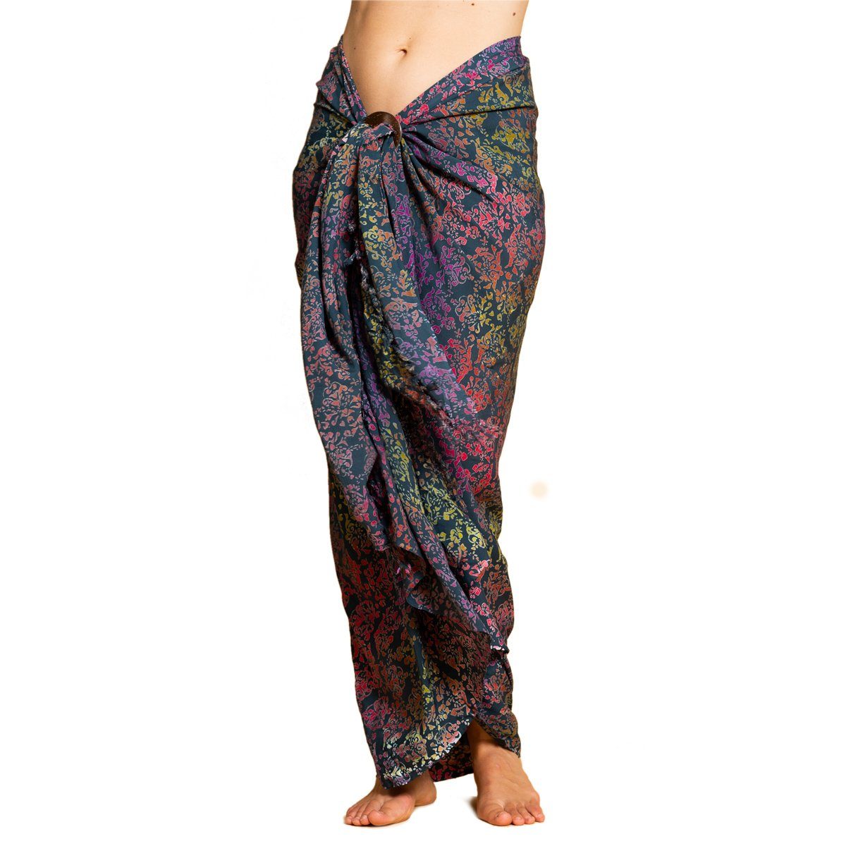 PANASIAM Pareo Sarong Wachsbatik schwarz-weiß aus günstig online kaufen