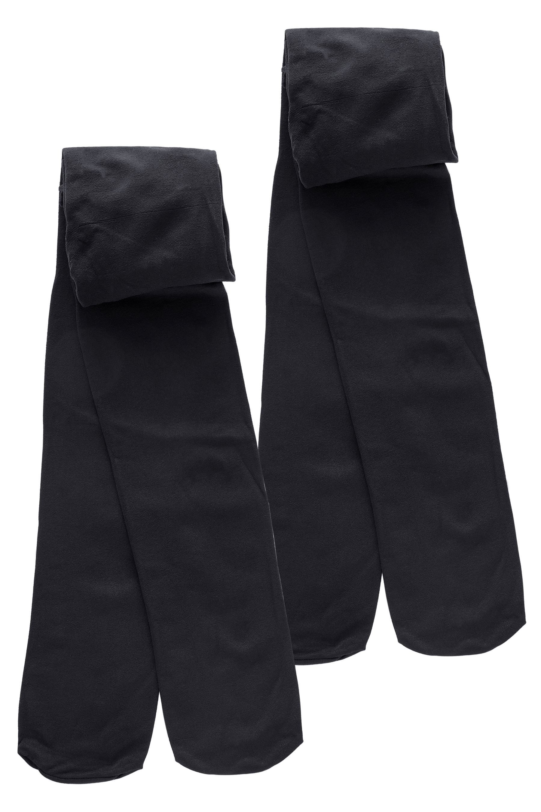 Feinstrumpfhose Lange Schul-Strumpfhose 40 Denier, 2er-Pack
