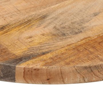 vidaXL Esstisch Tischplatte Ø 50x1,5 cm Rund Raues Massives Mangoholz