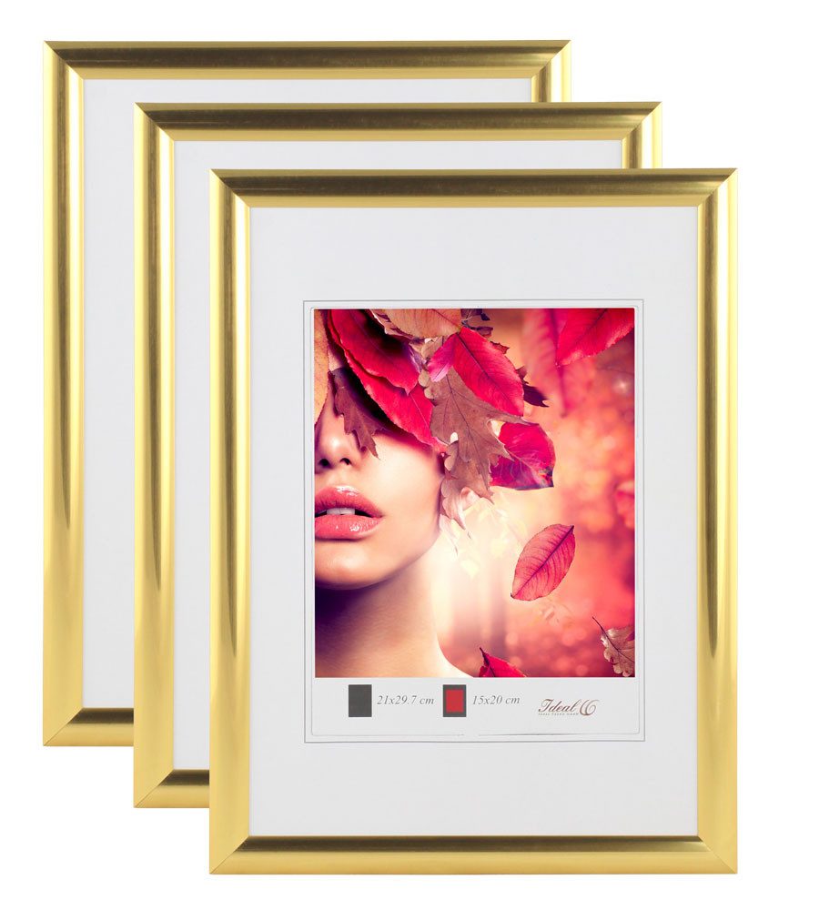 IDEAL TREND Bilderrahmen 3er 5er Pack Art Line Kunststoff Bilderrahmen Wanddeko Collage Poster