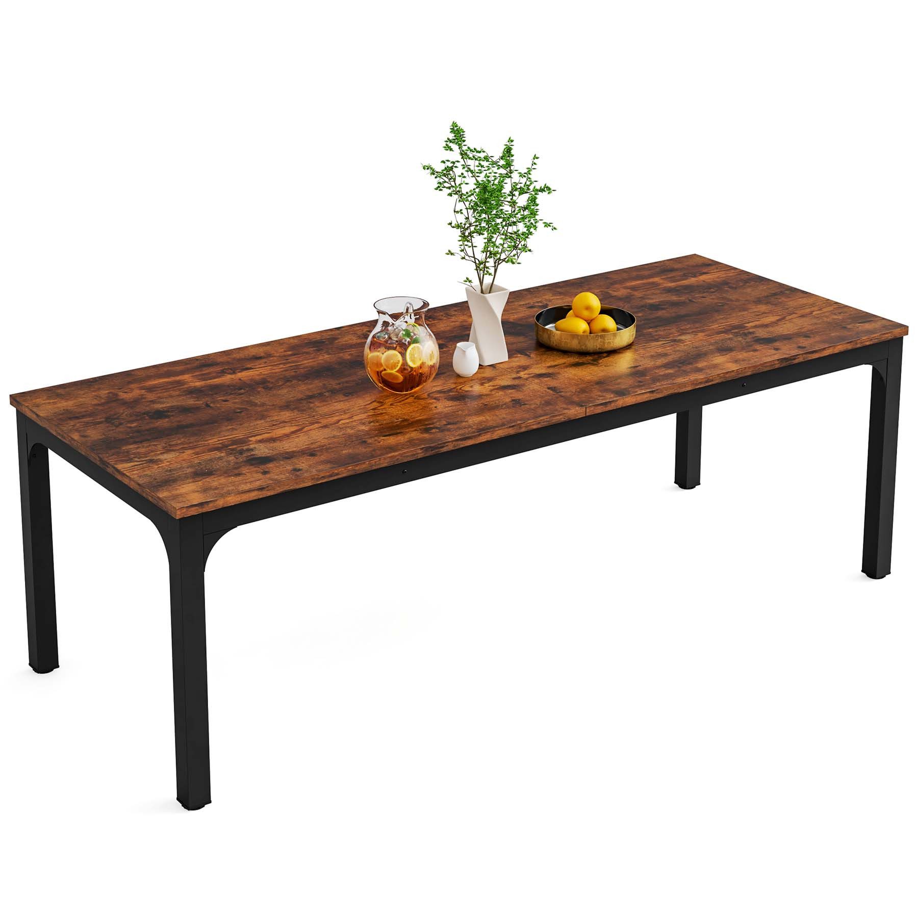 Tribesigns Esstisch 200 cm Esstisch für 8 Personen im industriellen Stil günstig online kaufen