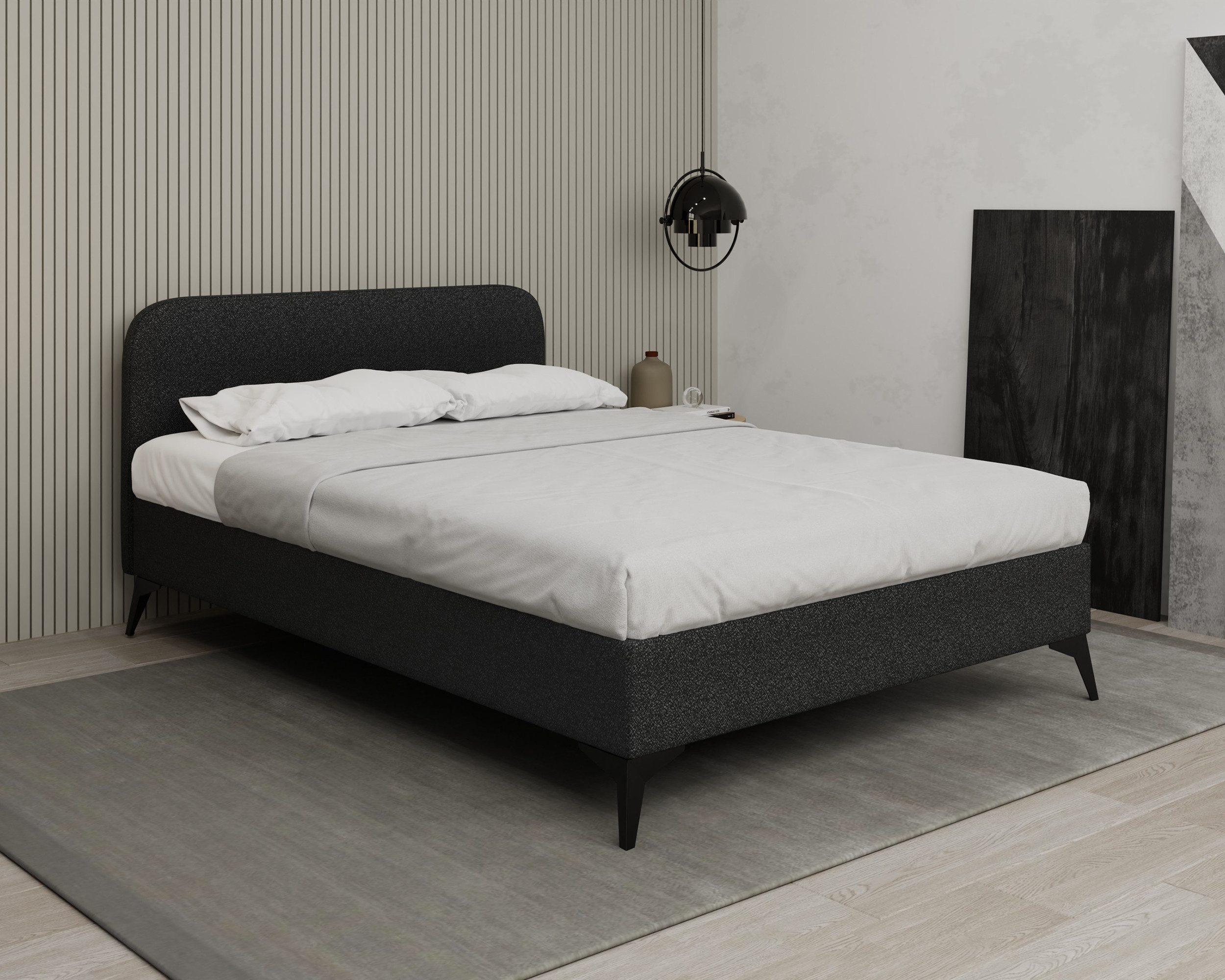 Homesy Polsterbett MAVILO Elegantes und modernes Polsterbett 180cm 160cm 140cm (180cm 160cm 140cm), Ideal für moderne, minimalistische oder klassische Schlafzimmer