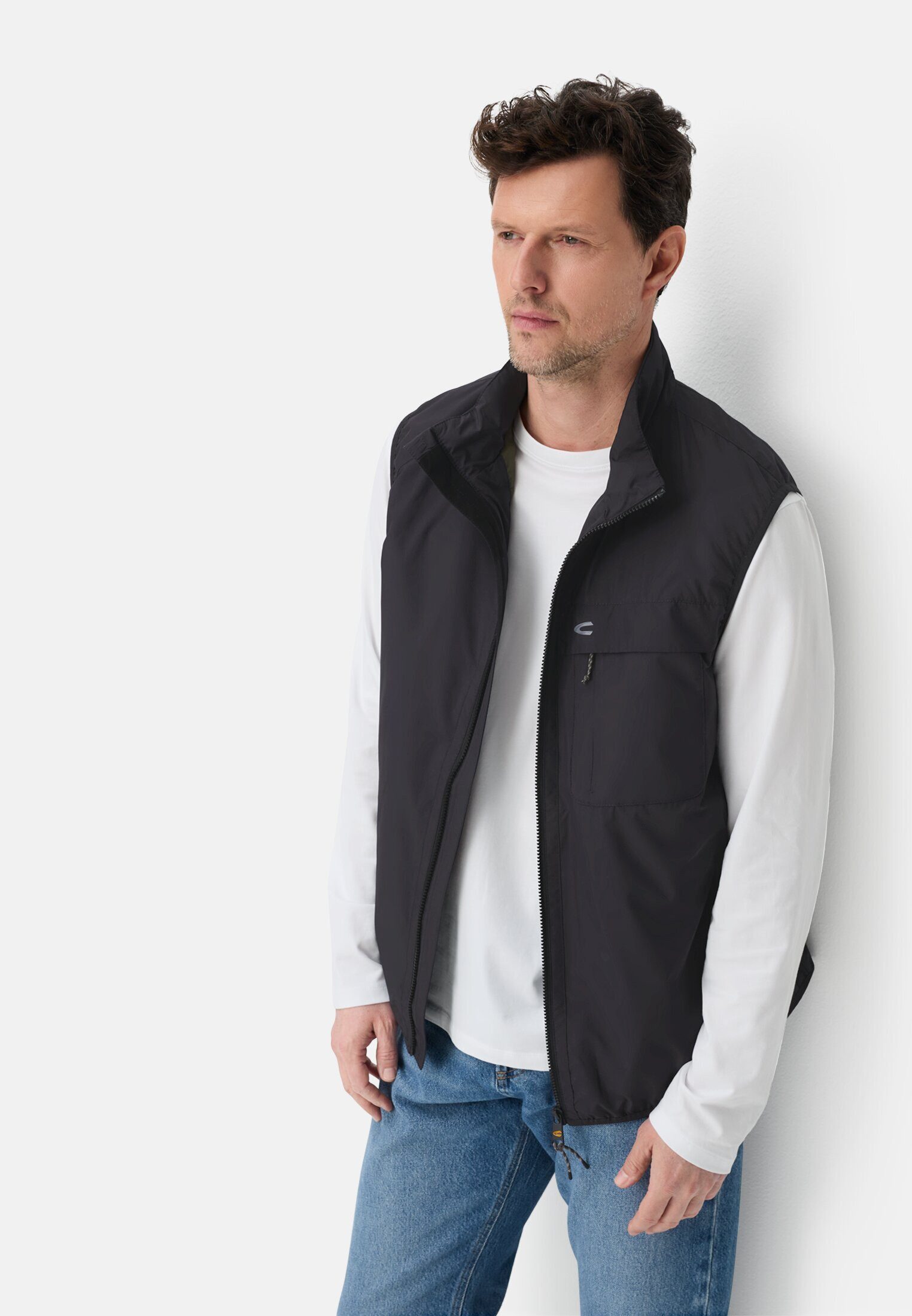 camel active Funktionsweste Outdoor Weste aus wasserabweisendem Material Weste_Outdoor-Weste