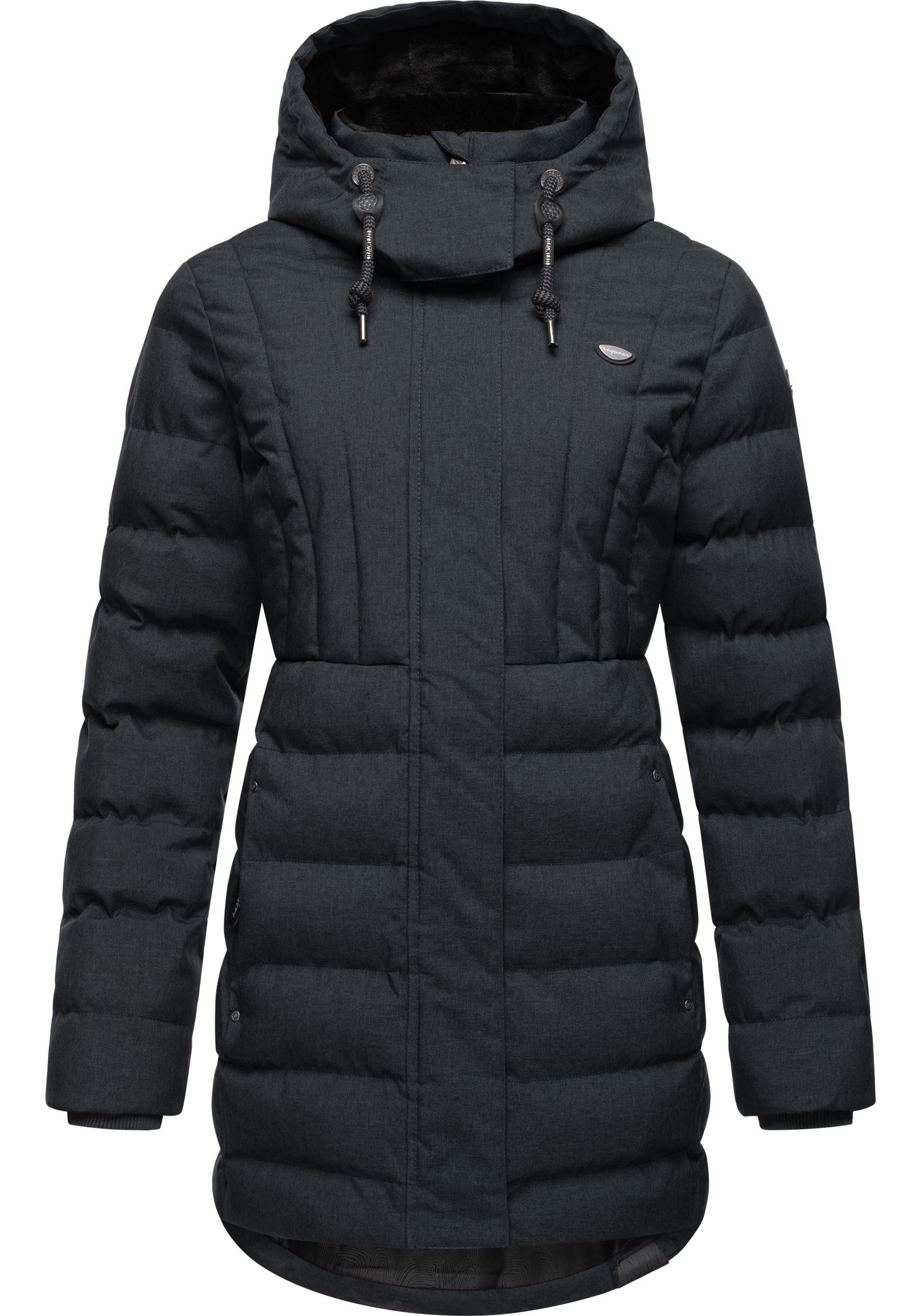 Ragwear Kurzmantel Ashanta Wasserdichter Winterparka mit gefütterter Kapuze