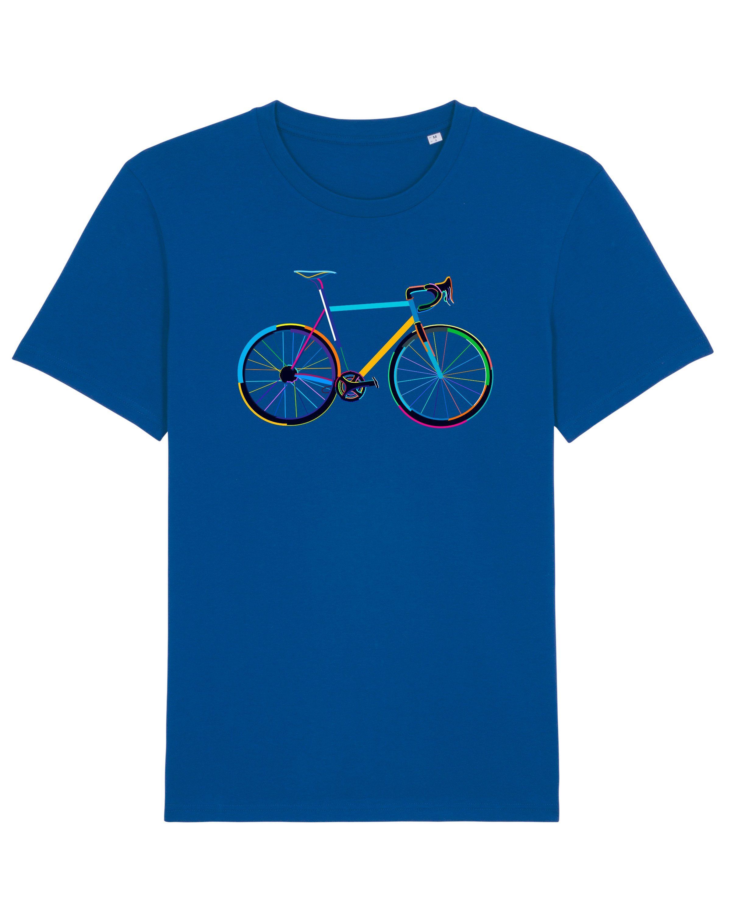by night Fahrrad dunkelblau (1-tlg) wat? Print-Shirt Apparel
