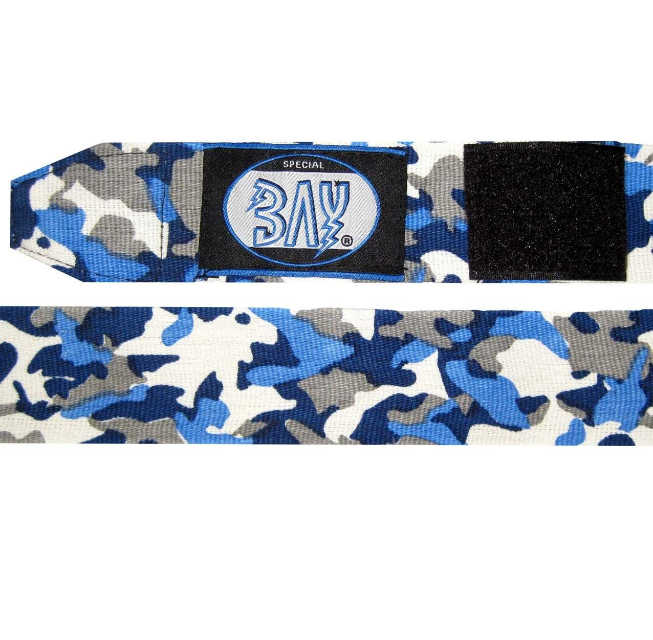 blau BAY-Sports Handbandagen Boxbandagen Boxen Camouflage Box-Bandagen