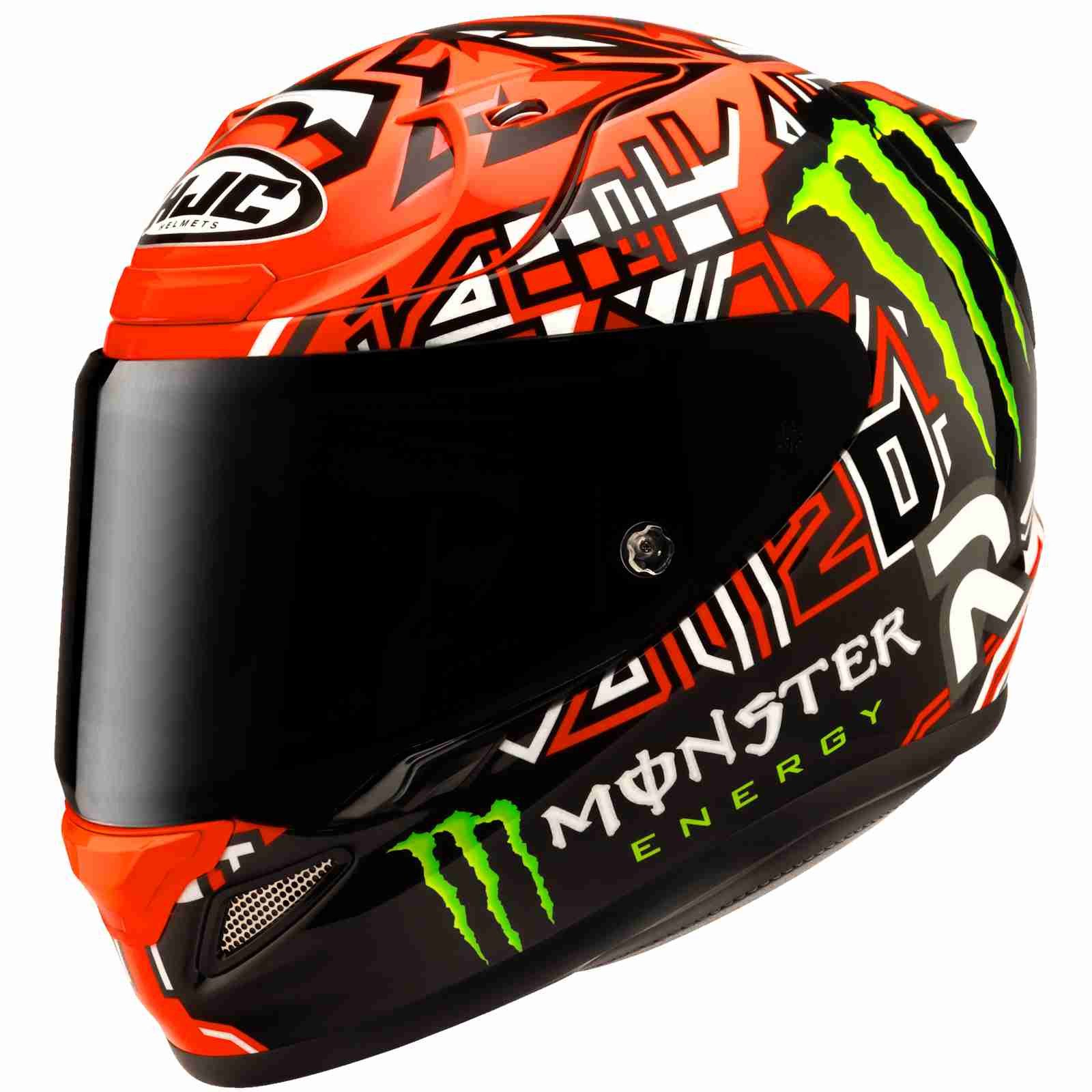 HJC Motorradhelm HJC RPHA 12 Quartararo Replica 2 MC1 Integralhelm L (1er Set), integralhelm motorrad