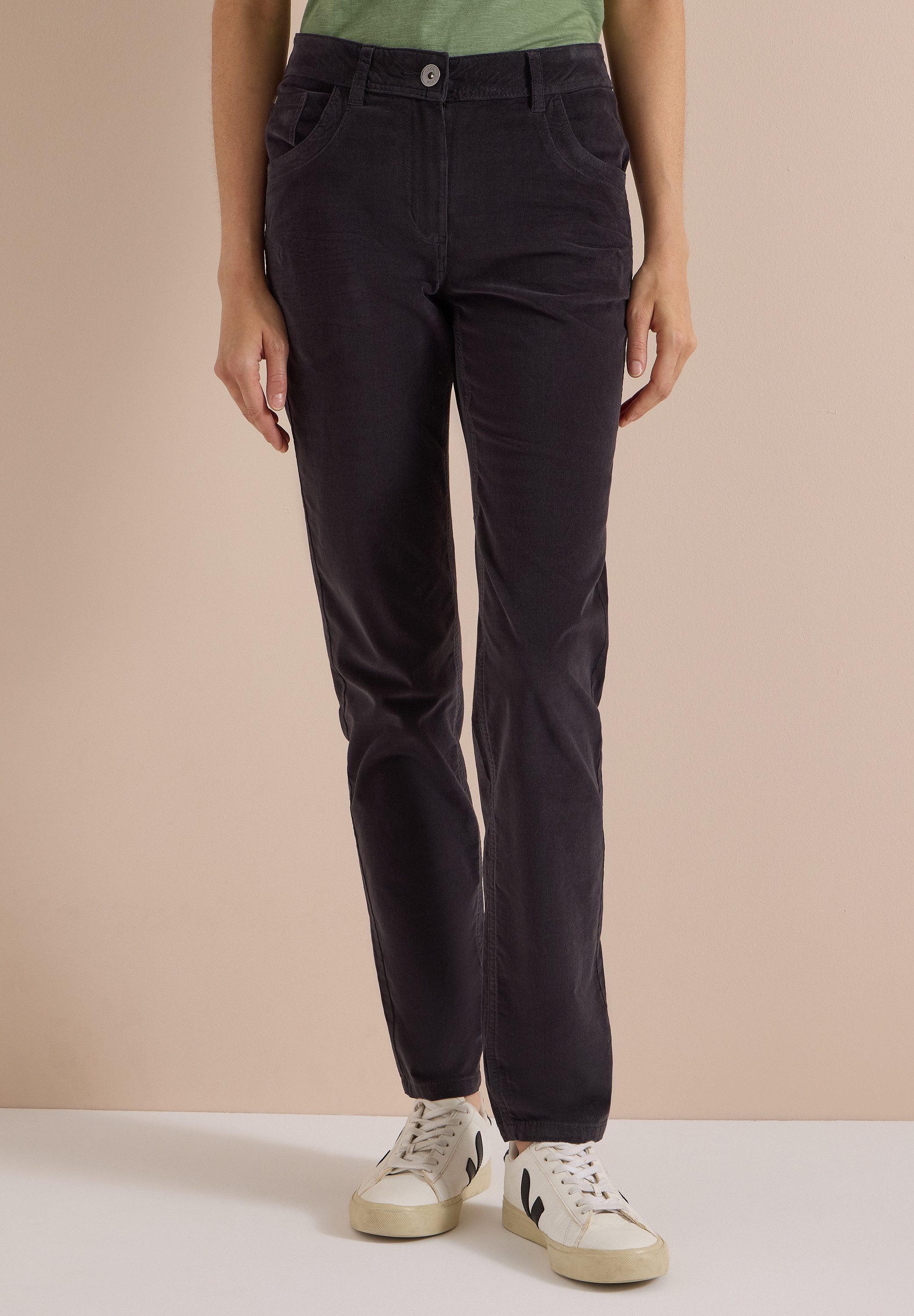 CECIL 5-Pocket-Hose in Cord-Optik