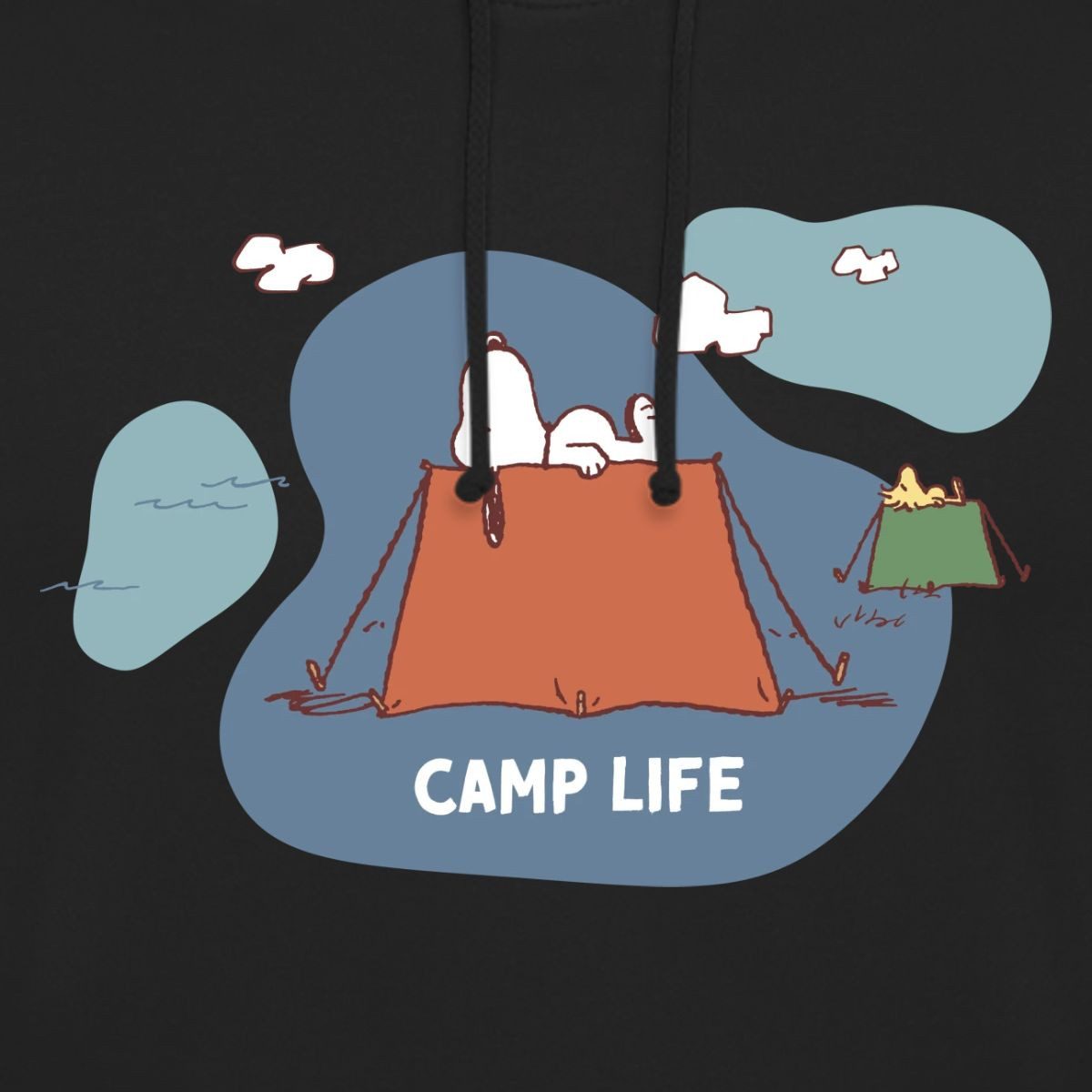Spreadshirt Hoodie Peanuts Snoopy Camp Life Zelt Camping Unisex Hoodie (1-tlg)