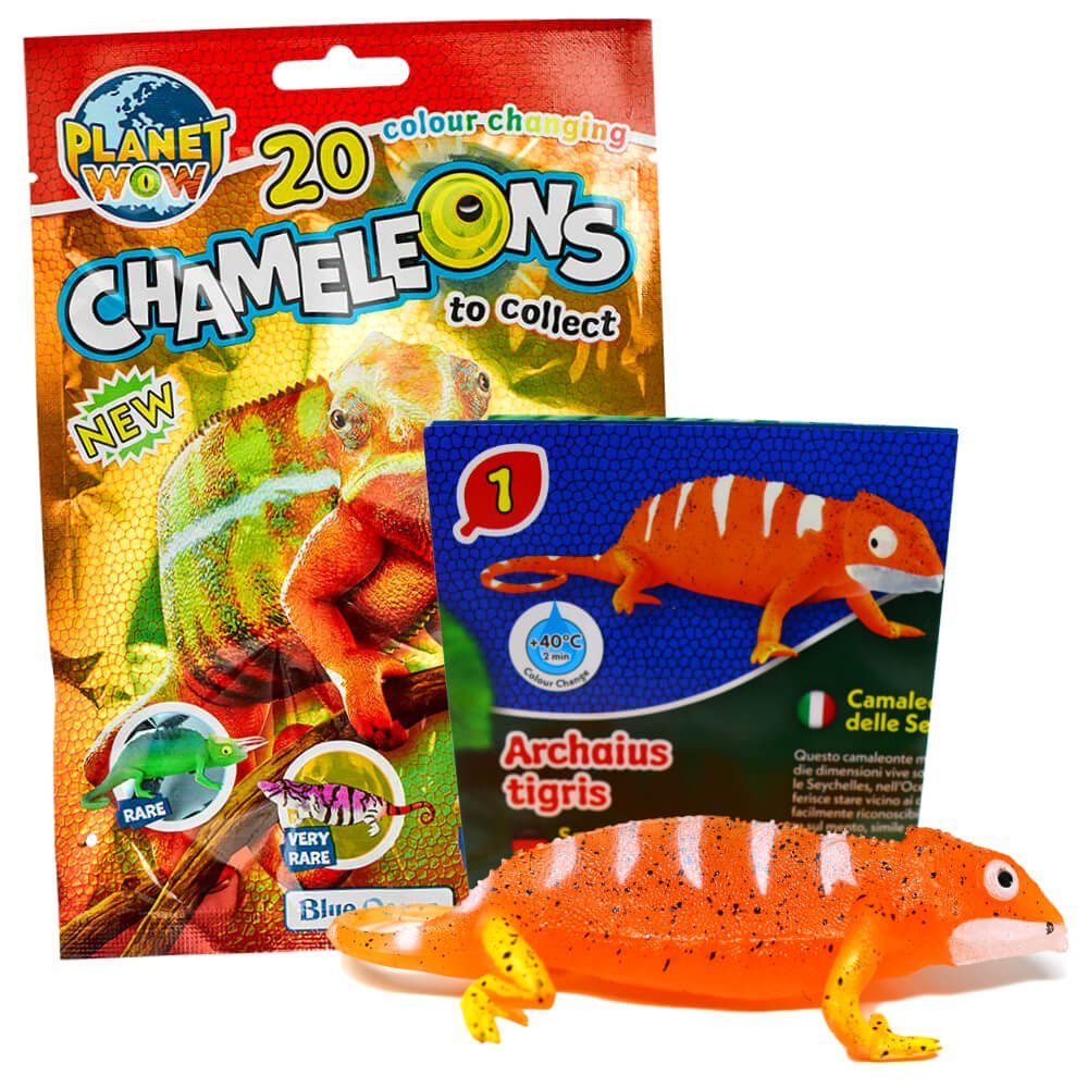Blue Ocean Sammelfigur Blue Ocean Chamäleons Sammelfiguren 2024 - Planet Wow - Figur 1. Seych (Set), Chamäleons - Figur 1. Seychellen Tigerchamäleon (Farbwechsel)